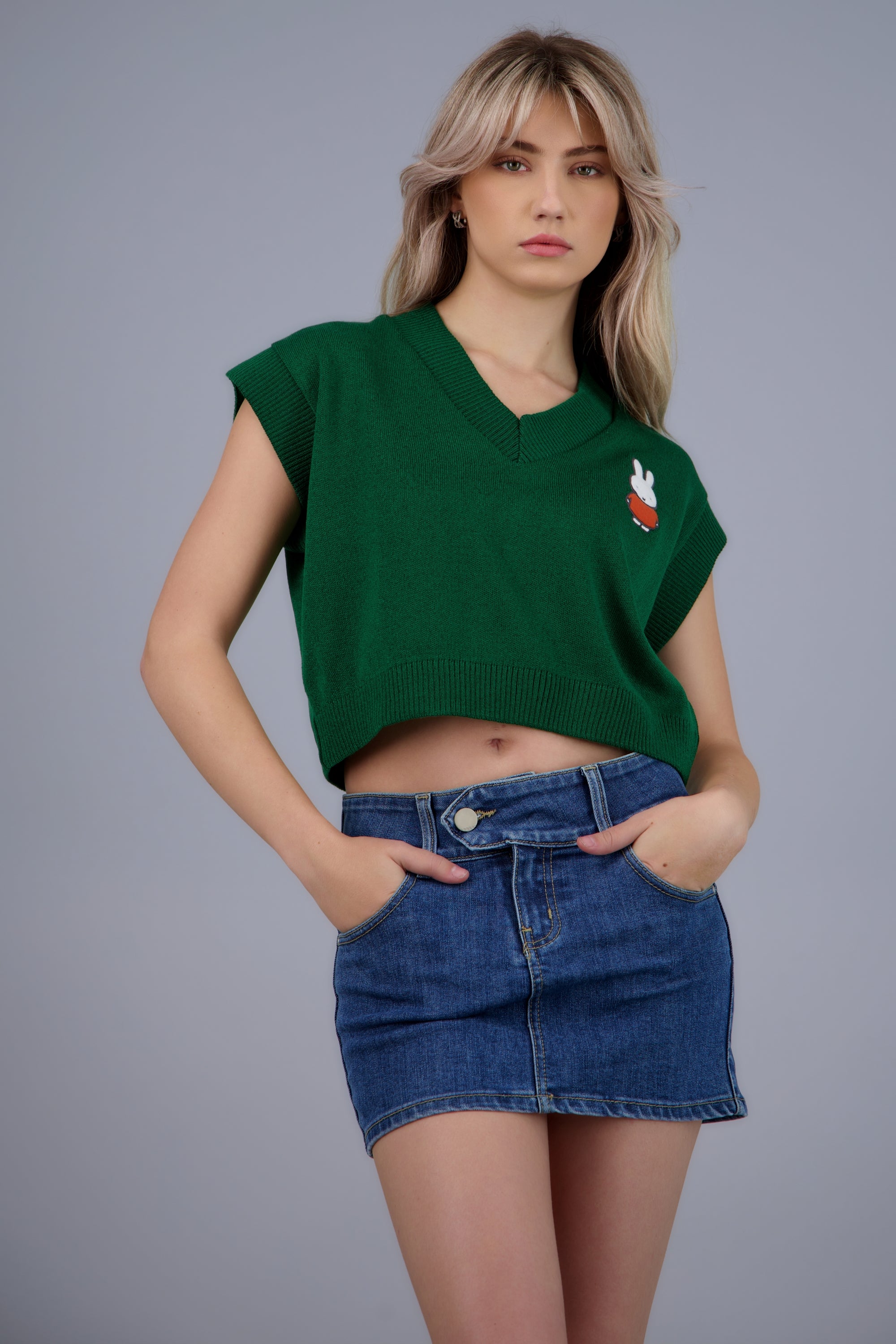 Chaleco tejido Miffi VERDE