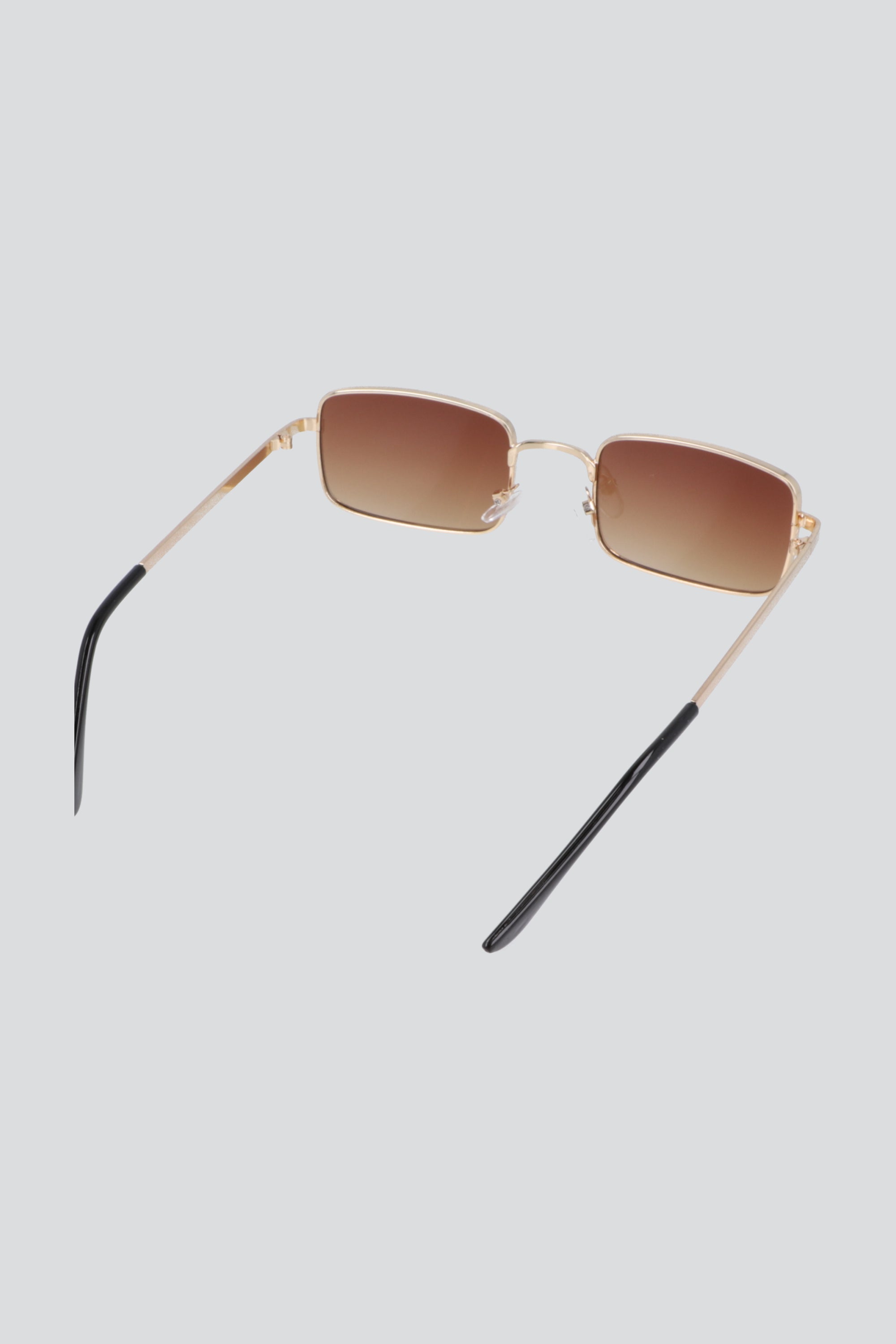 Lentes rectangulares marco metálico slim ROSA