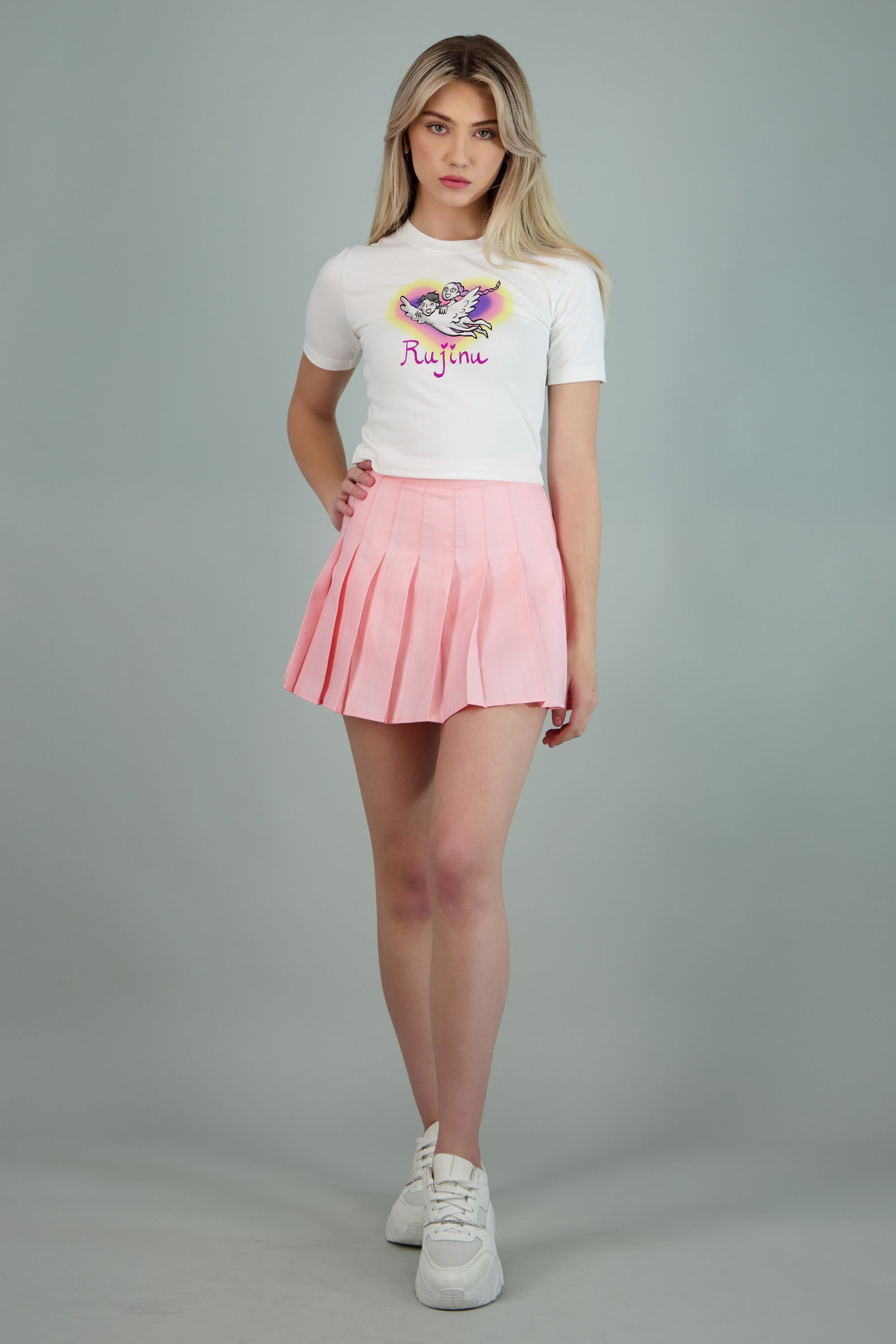 Playera crop Rujinu kpop DH BLANCO