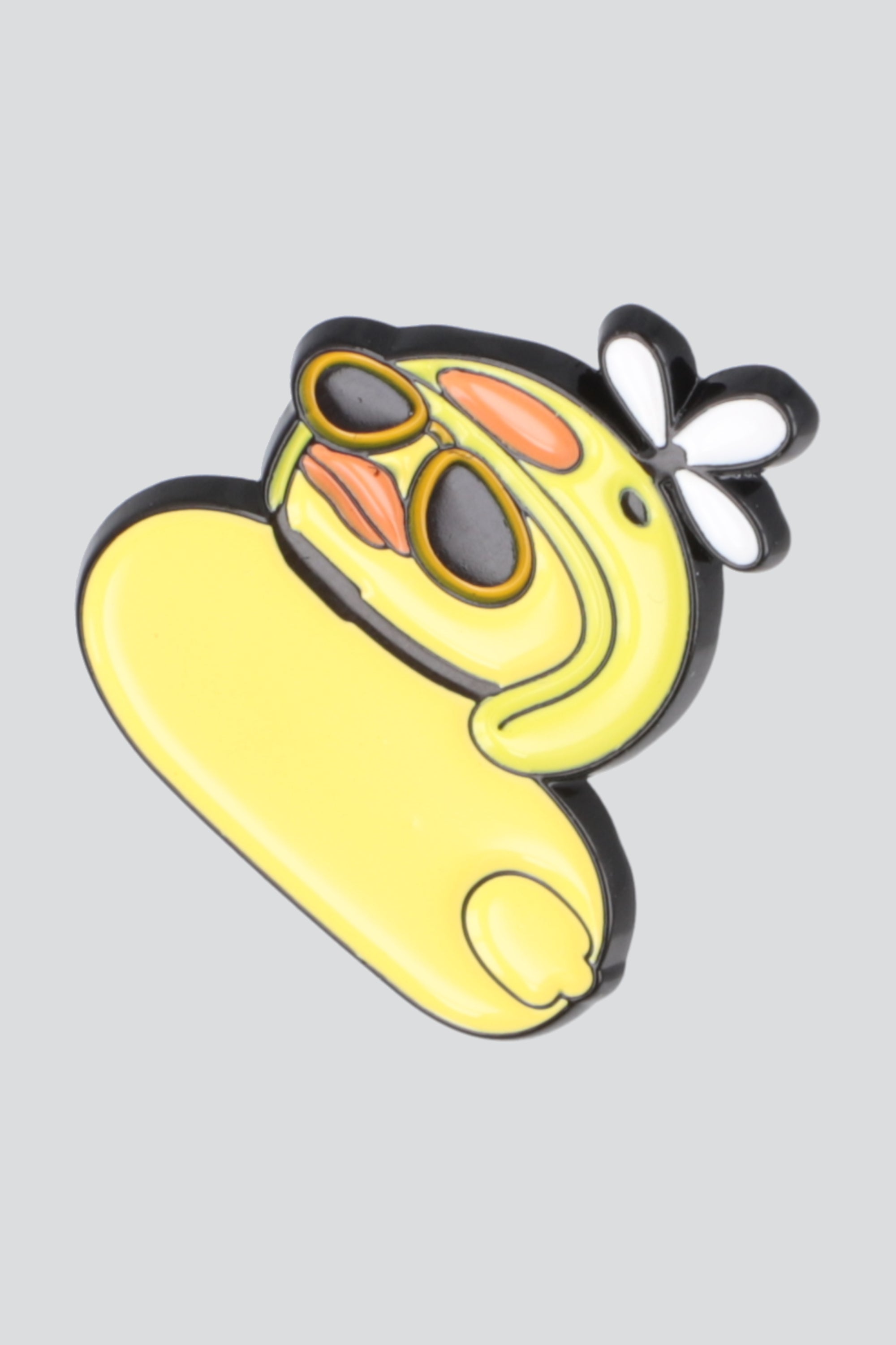 Pin pato con casco AMARILLO