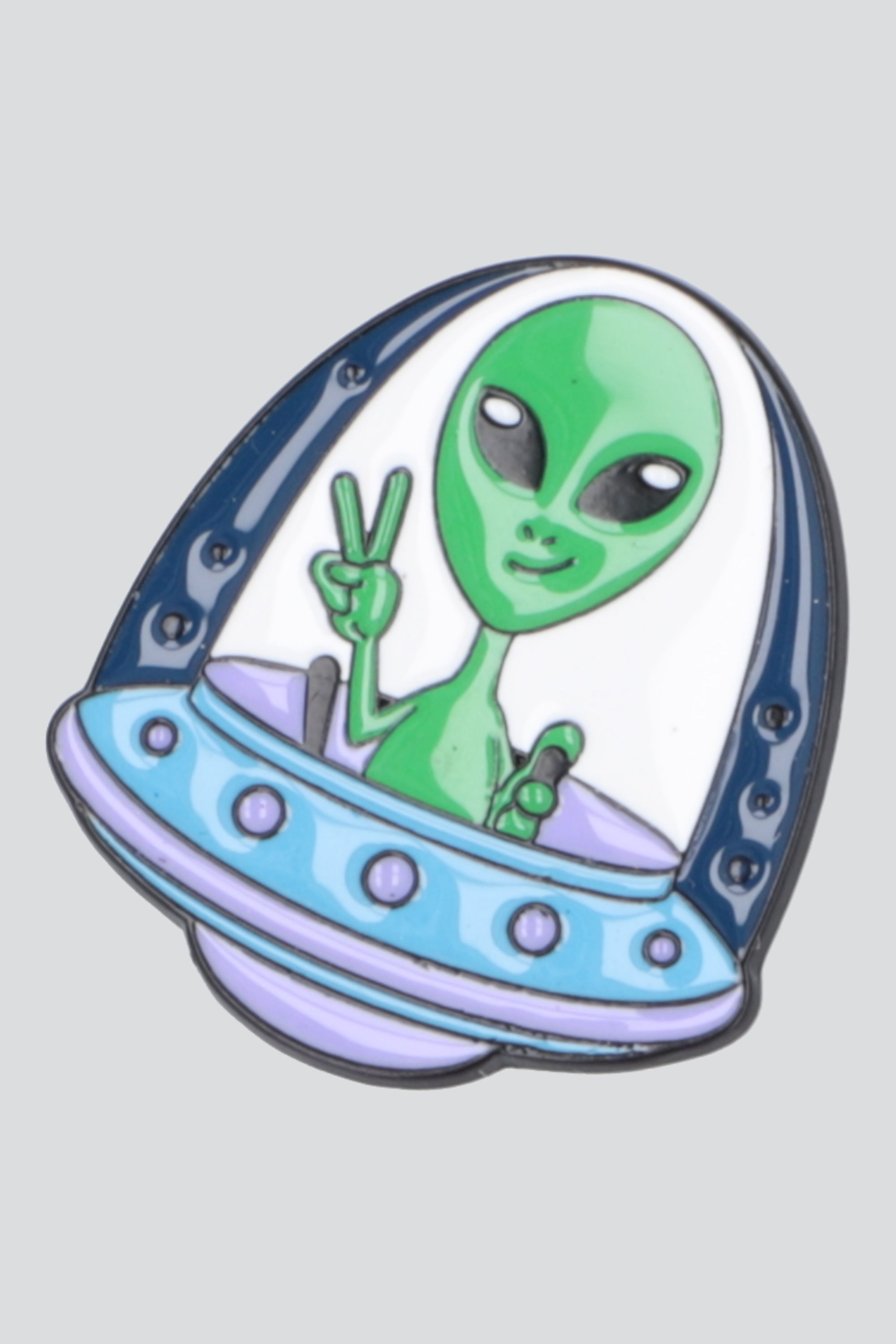 Pin alien amor y paz MULTICOLOR
