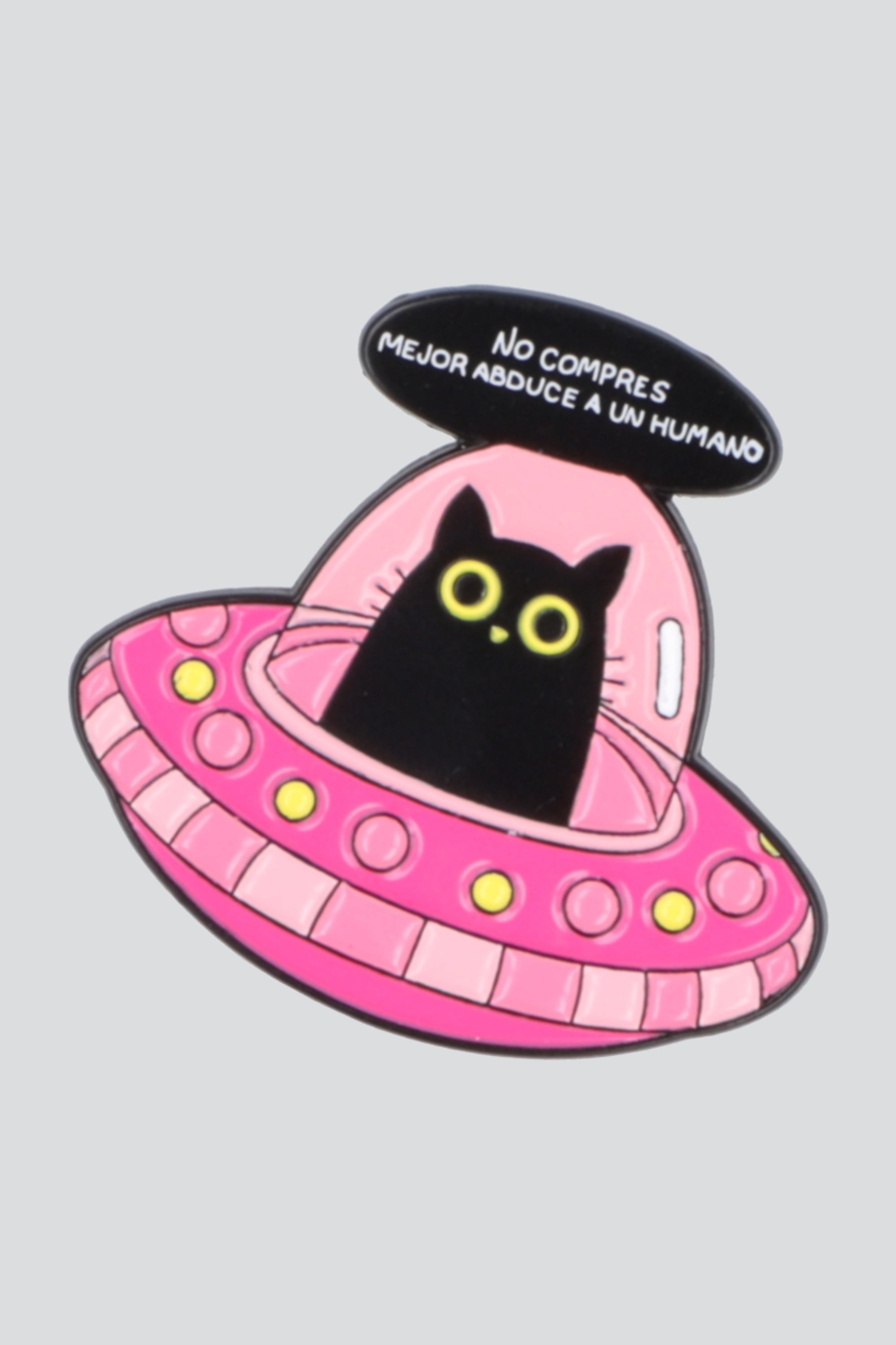 Pin gato alien ROSA