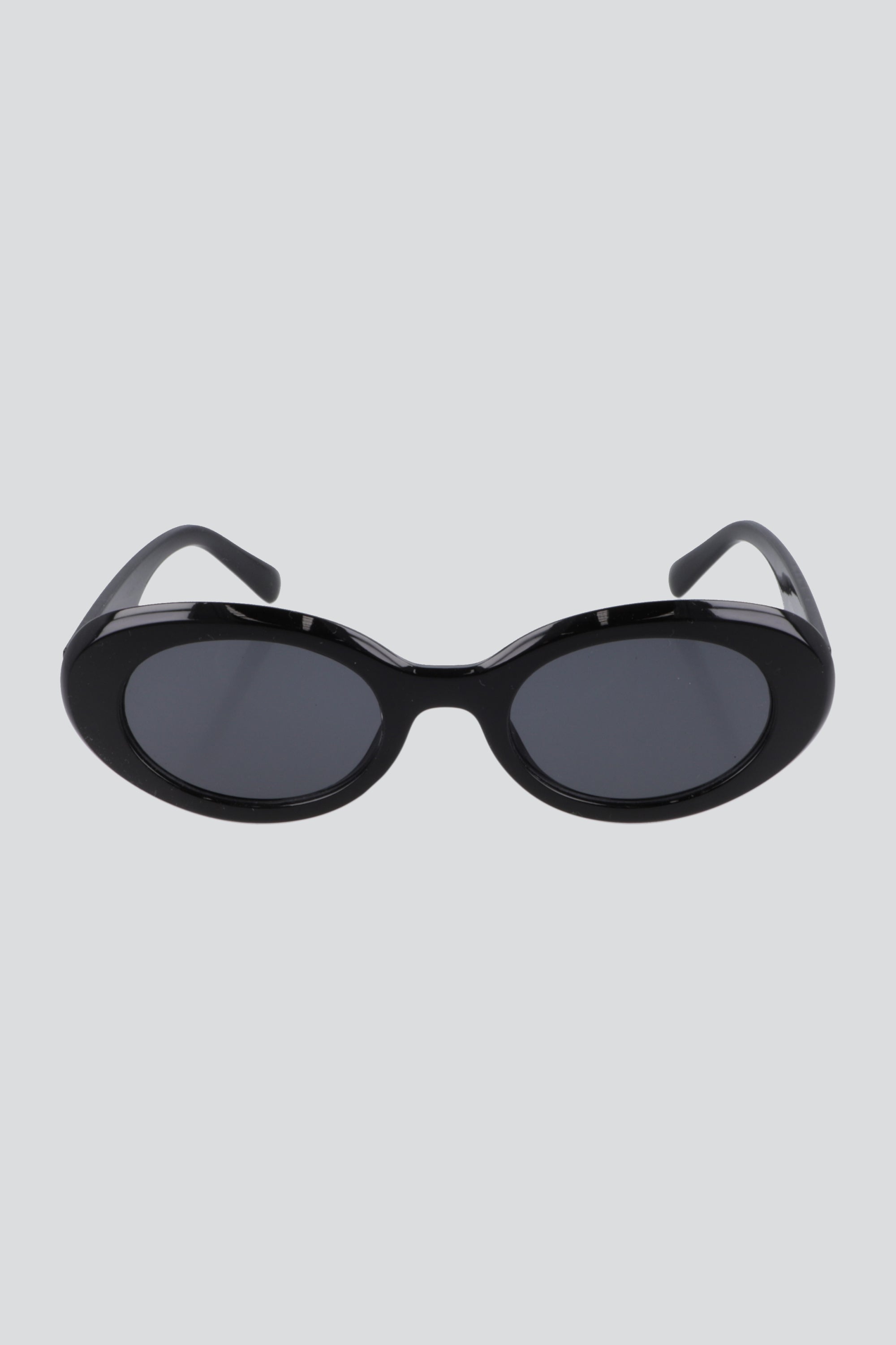 Lentes ovalo retro pasta traslucida NEGRO