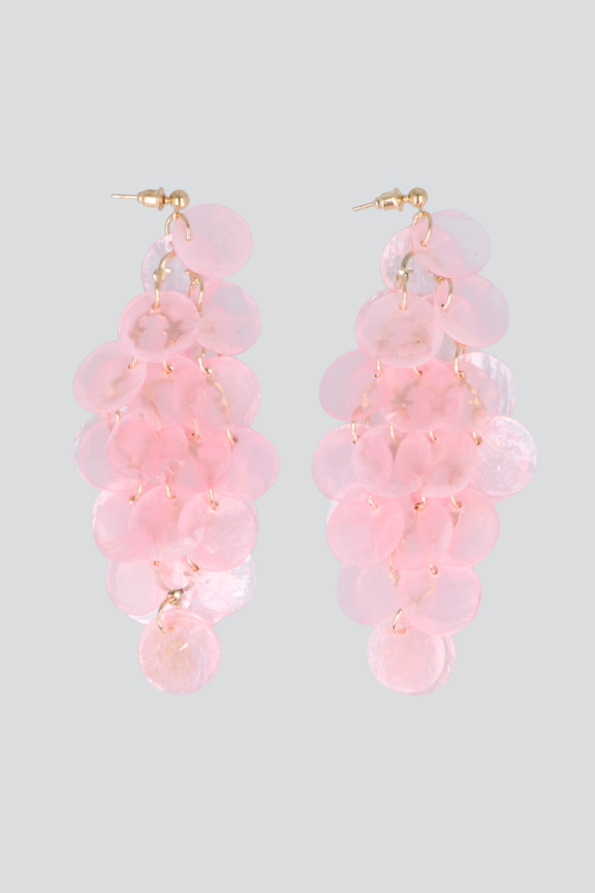 Aretes circulos nacar CORAL
