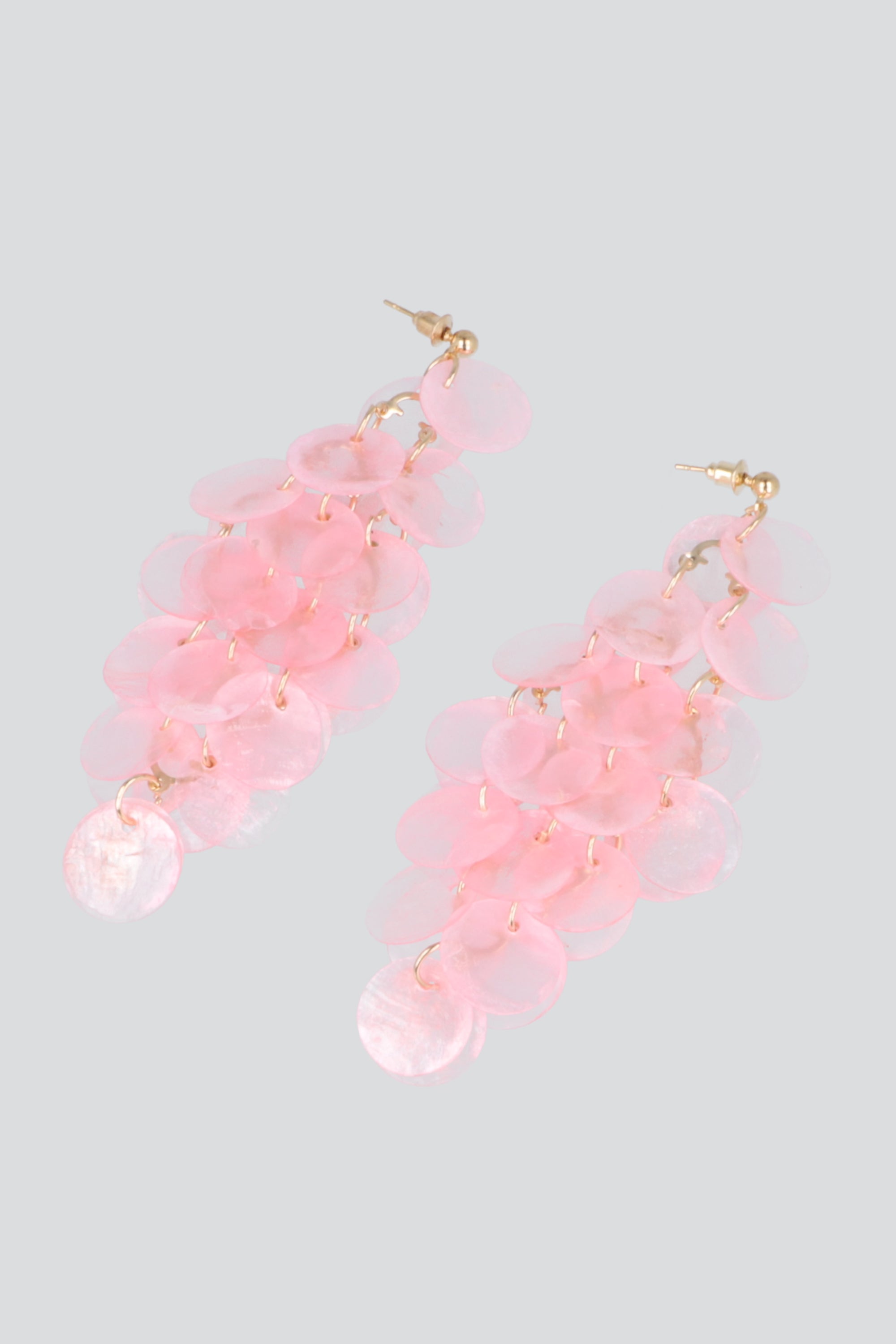 Aretes circulos nacar CORAL