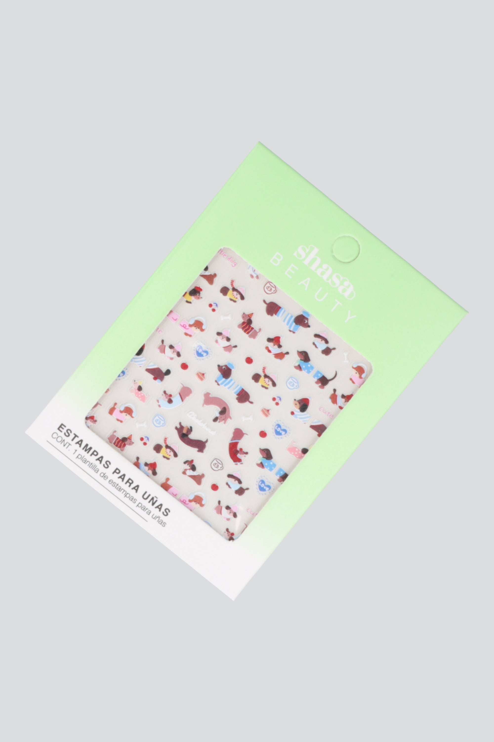Estampas para uñas perro salchicha