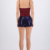 Falda mini lentejuelas
