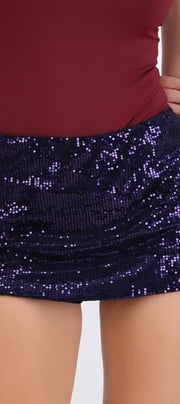 Falda mini lentejuelas