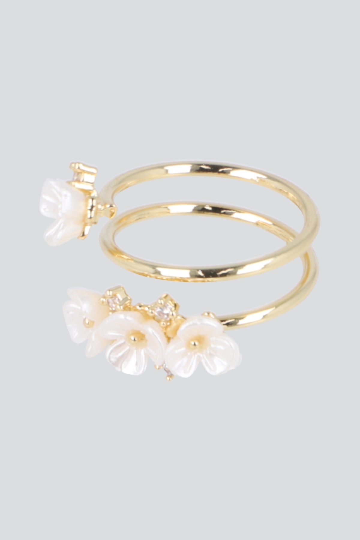 ANILLO MULTIFLORES PQ ORO