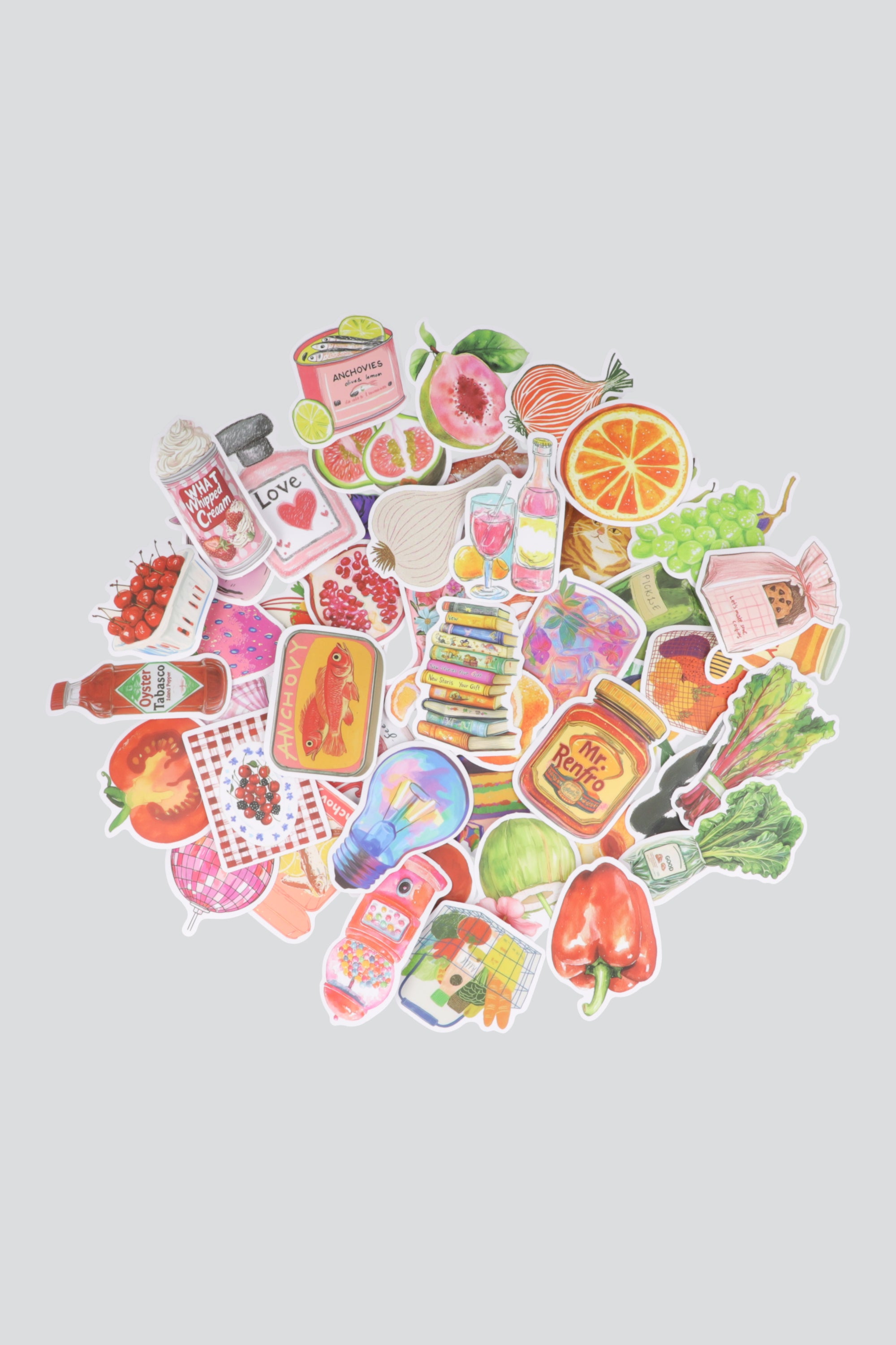 Set 50 stickrs mood tropical MULTICOLOR