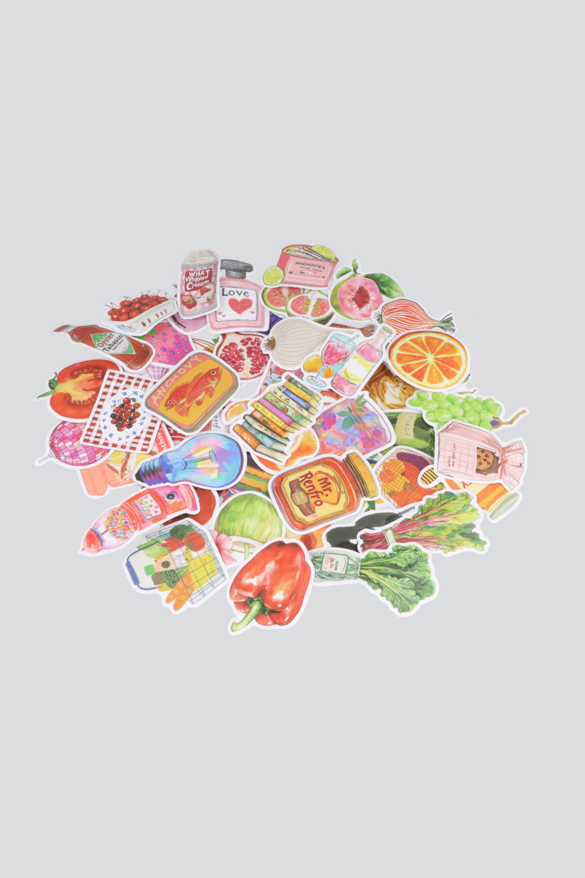 Set 50 stickrs mood tropical MULTICOLOR