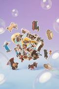 Set 50 stickers perro salchicha