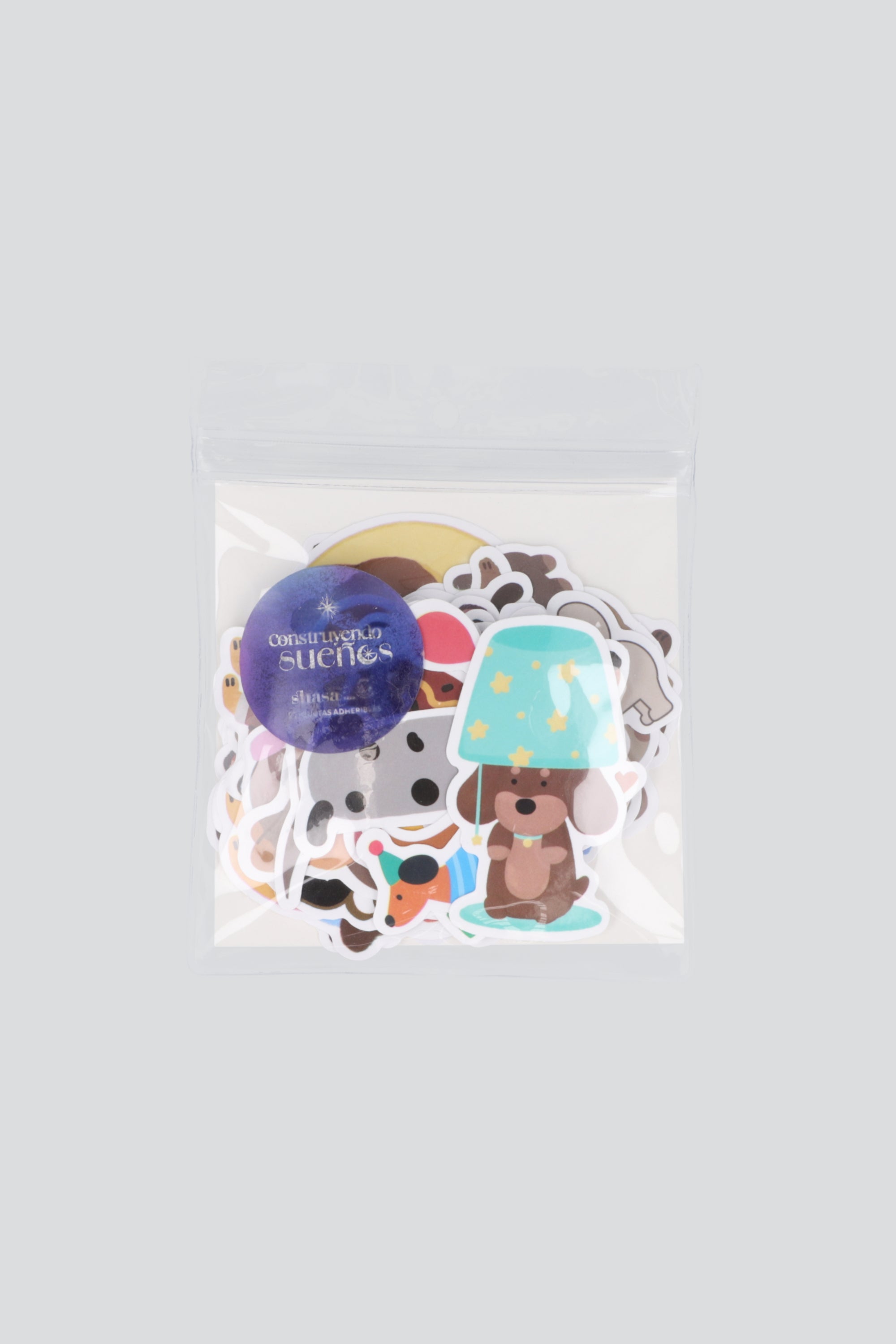Set 50 stickers perro salchicha MULTICOLOR