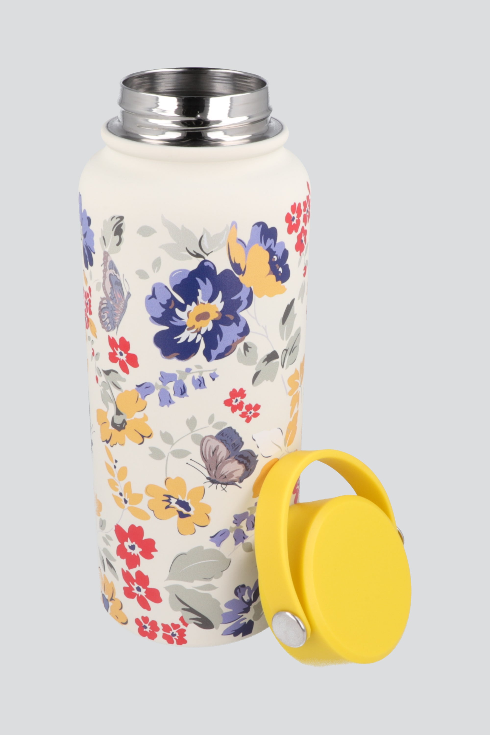 Termo print maxi flores 1000ml AMARILLO