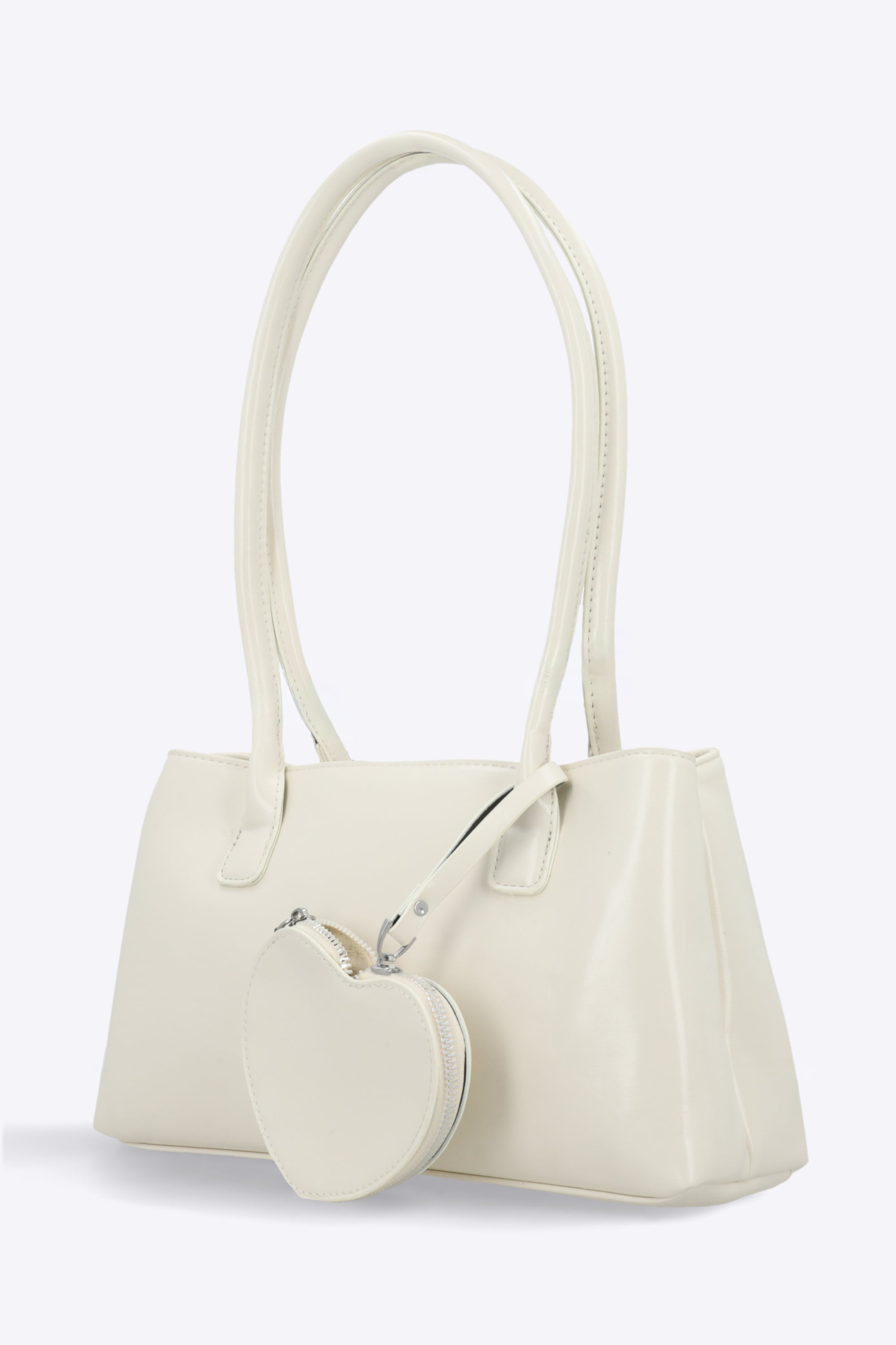 Bolsa estructurada shoulder charm corazon