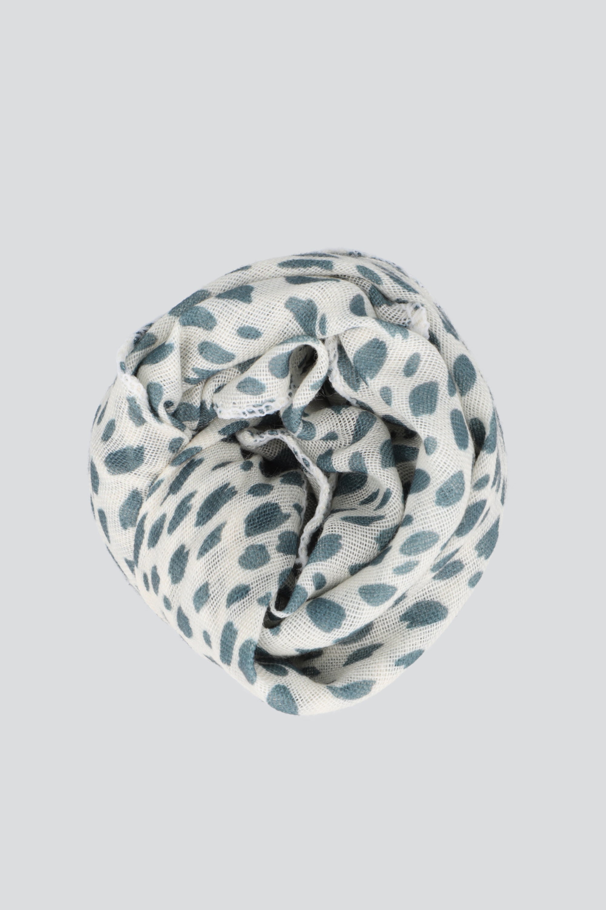 Pañuelo animal print puntos BLANCO