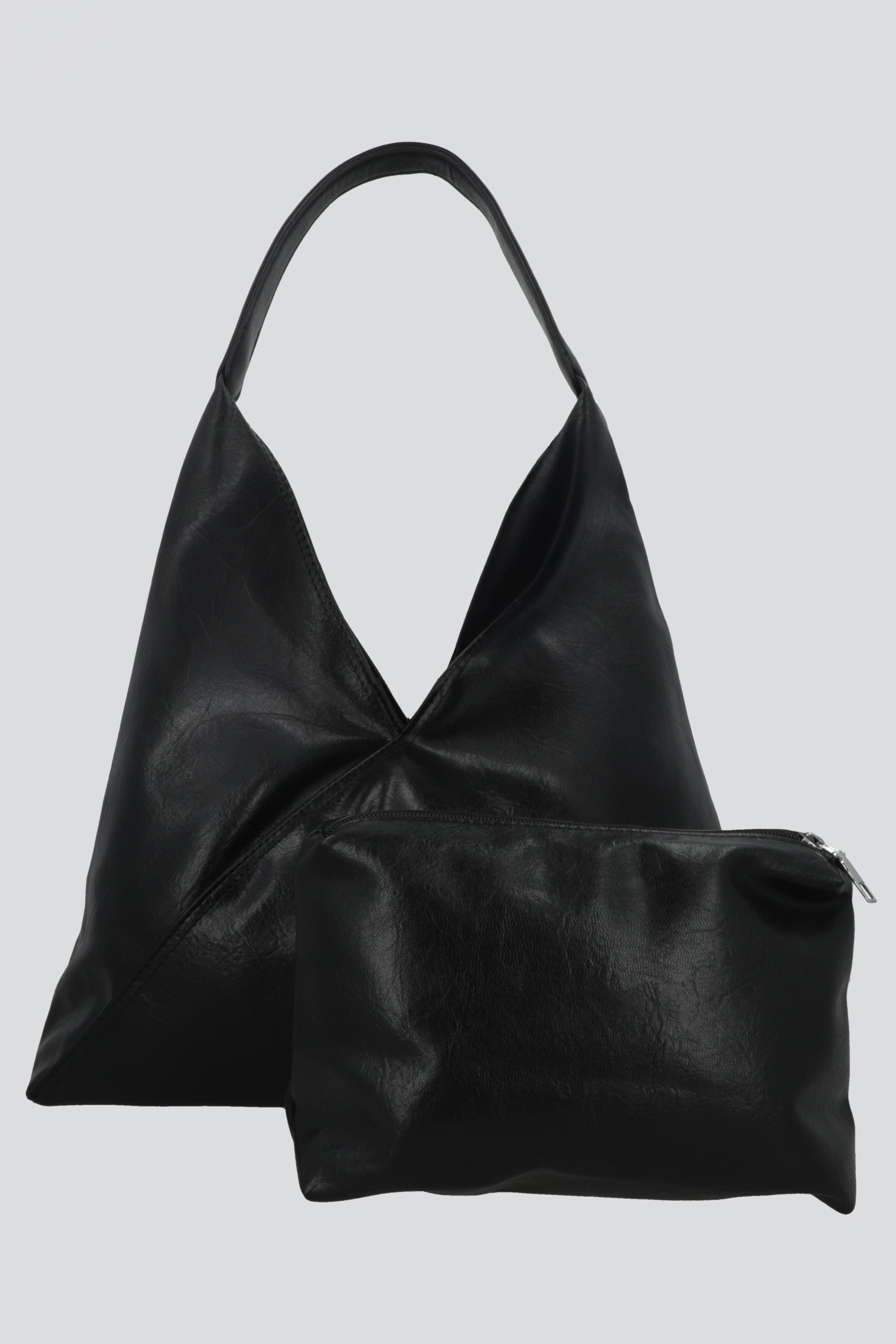 Bolsa slouchy diagonal NEGRO