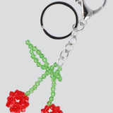 Llavero cereza cuentas