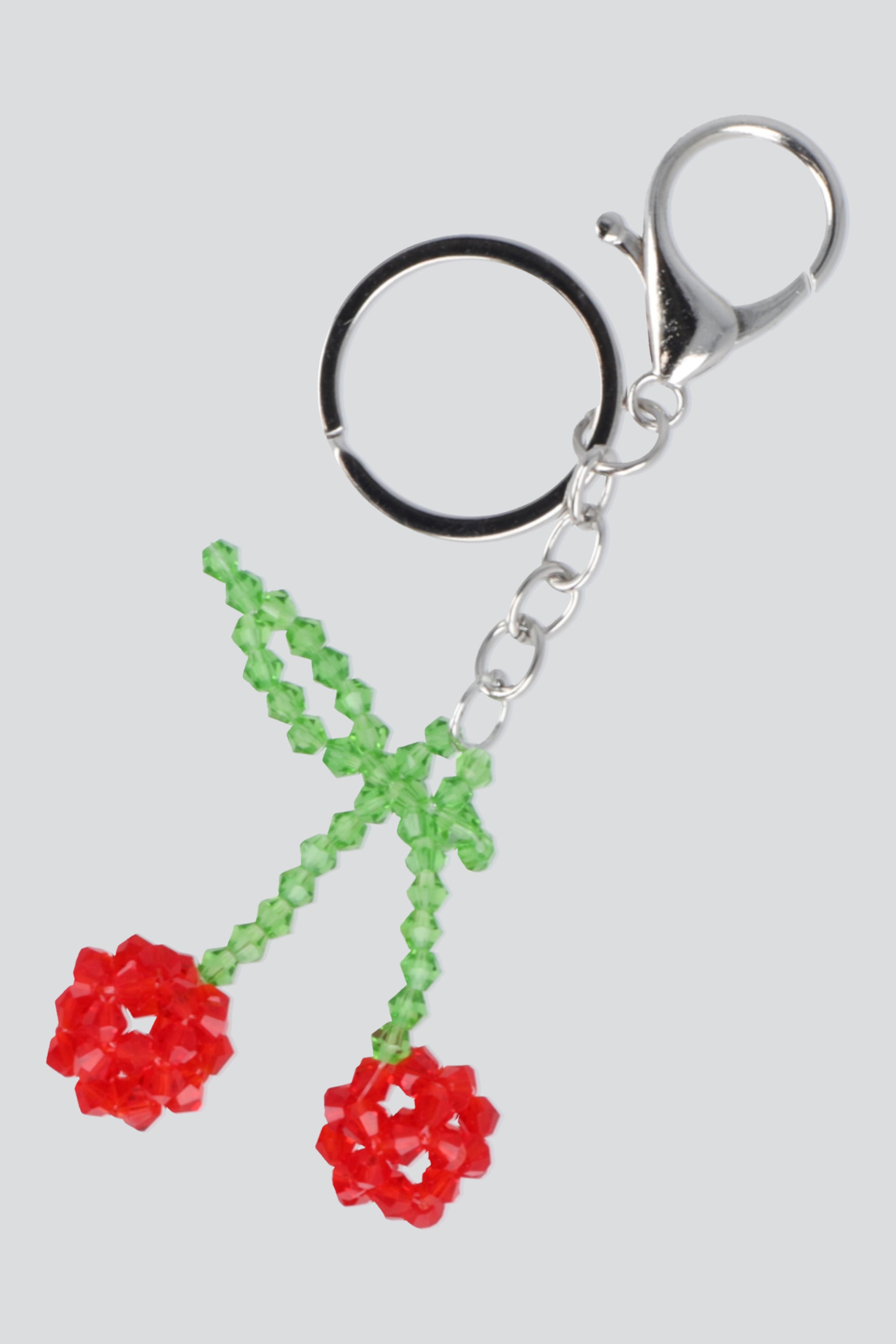 Llavero cereza cuentas