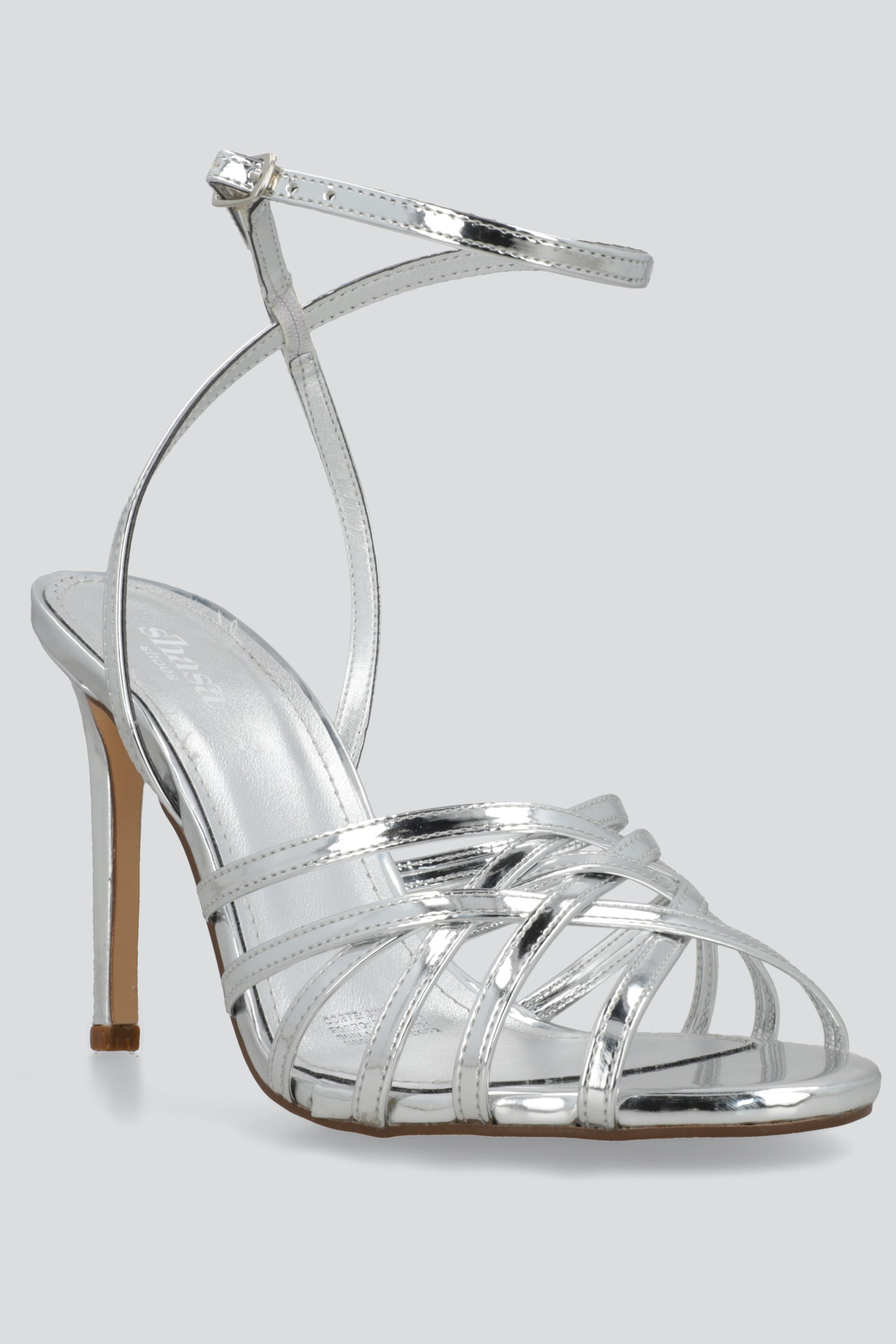 Tacon multi tiras metalico PLATA