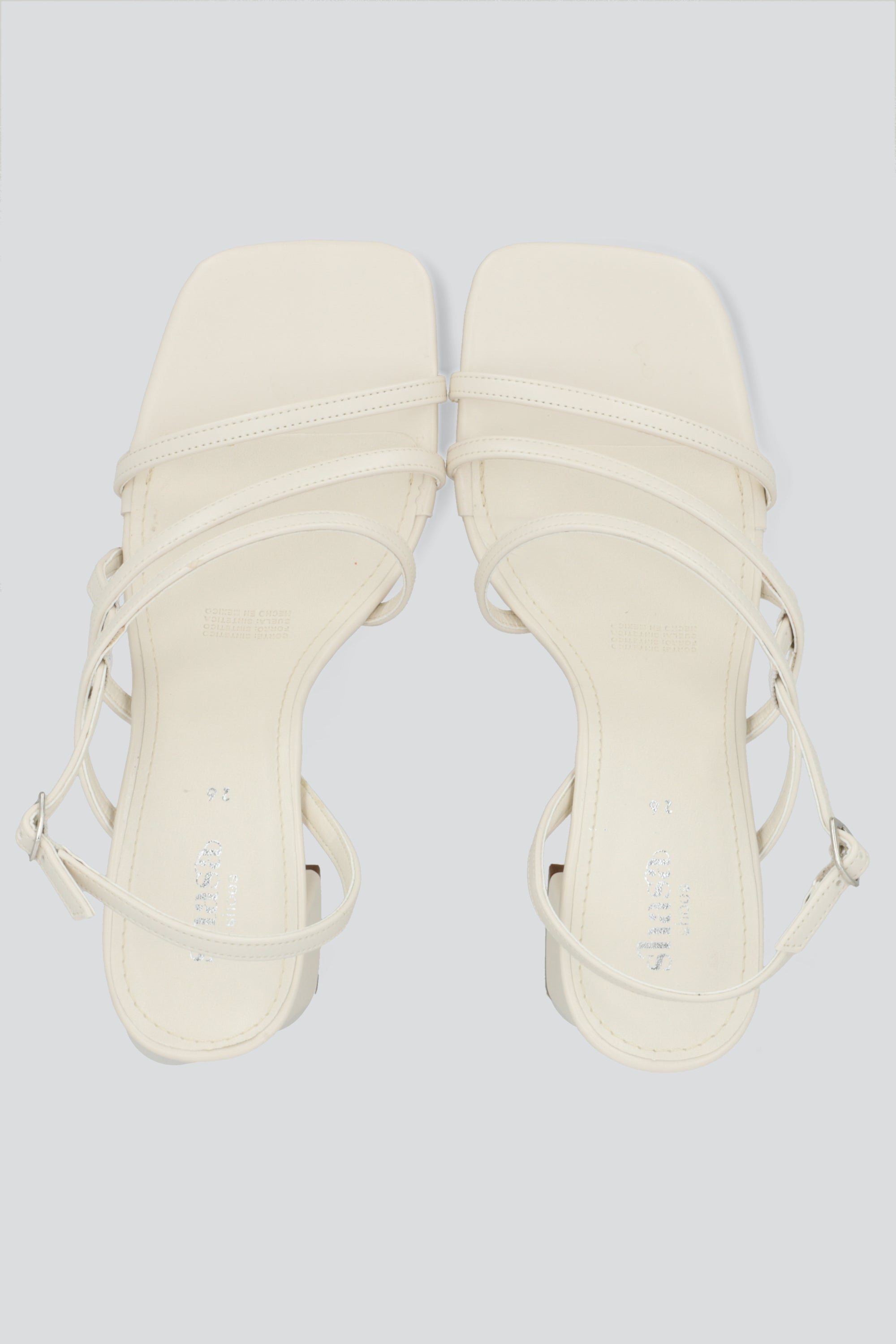 Tacon sencillo tiras entrelazadas HUESO