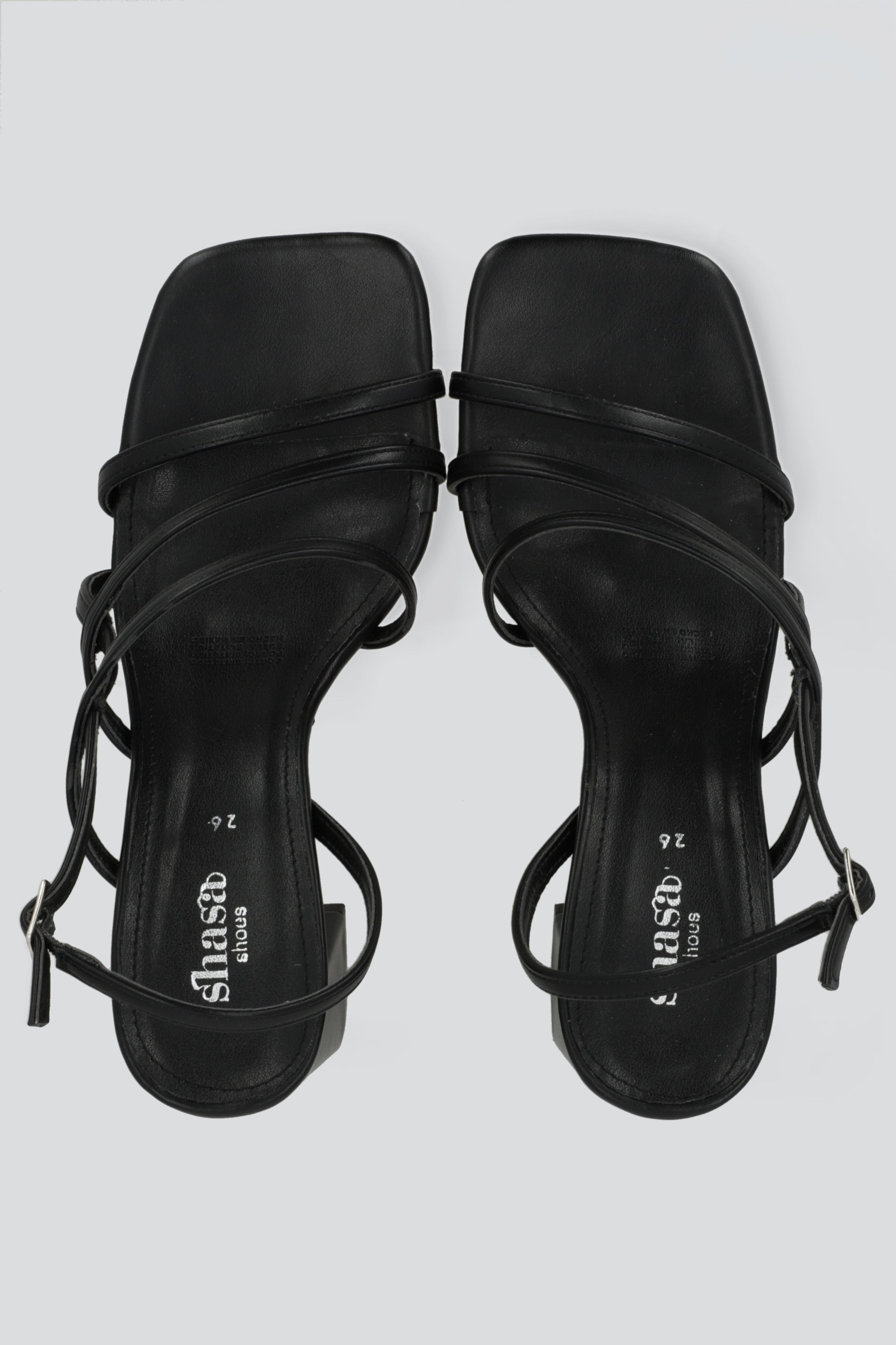 Tacon sencillo tiras entrelazadas NEGRO