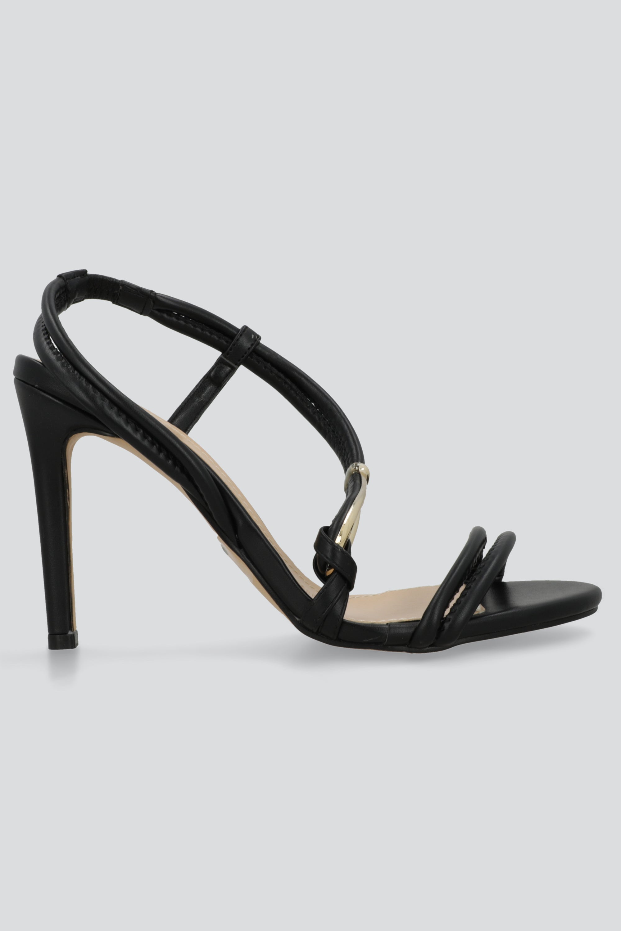 Tacon tiras herraje ovalo NEGRO