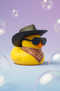 Patito vaquero decorativo