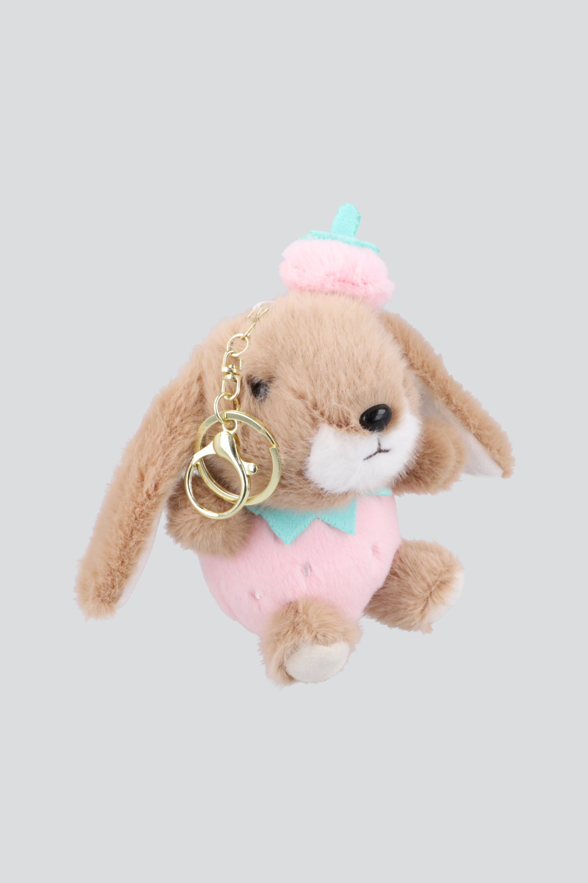 Llavero conejo fresa PALO DE ROSA