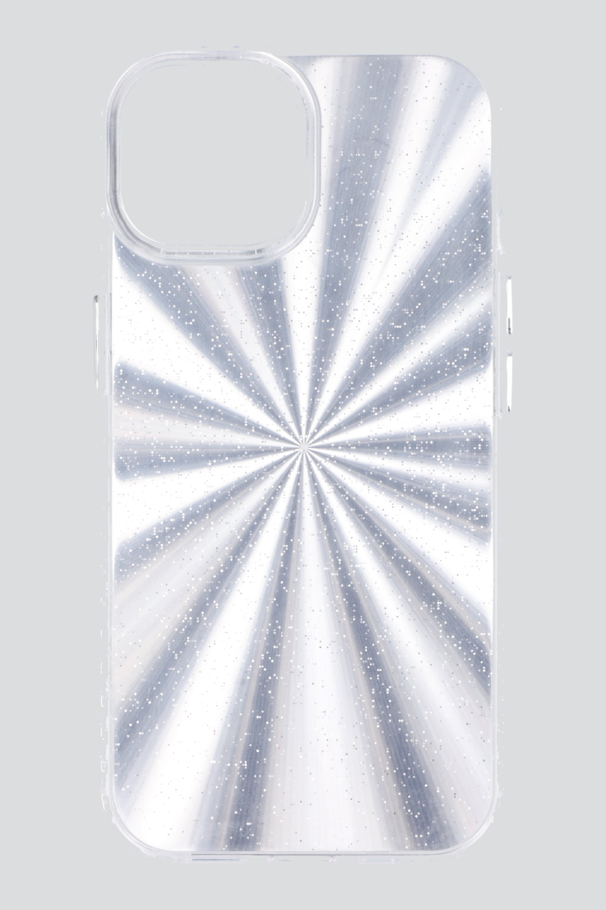 Funda iphone 15 líneas metálicas PLATA