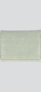 Cartera croco pastel
