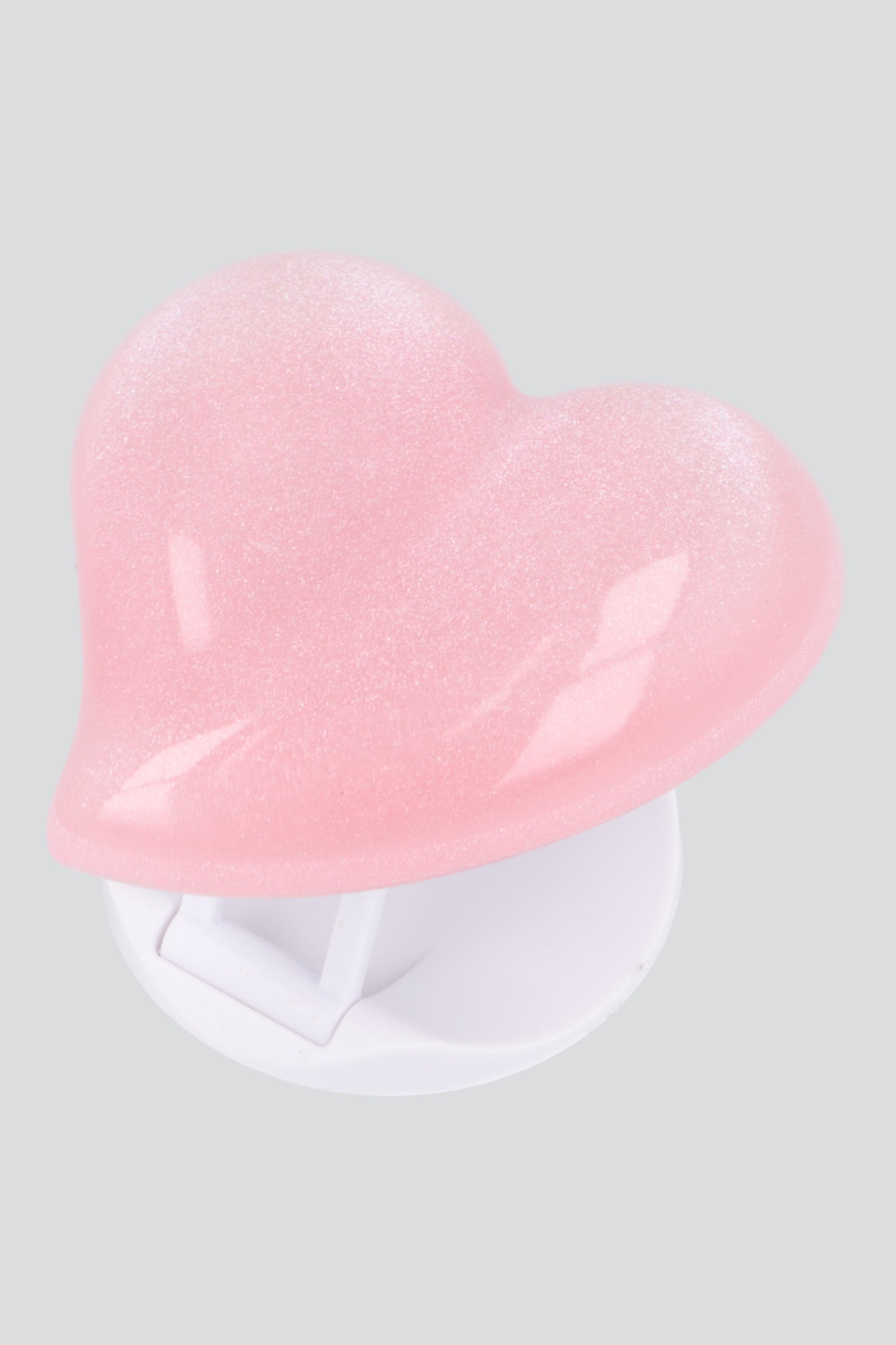Anillo para cel corazón traslúcido PALO DE ROSA