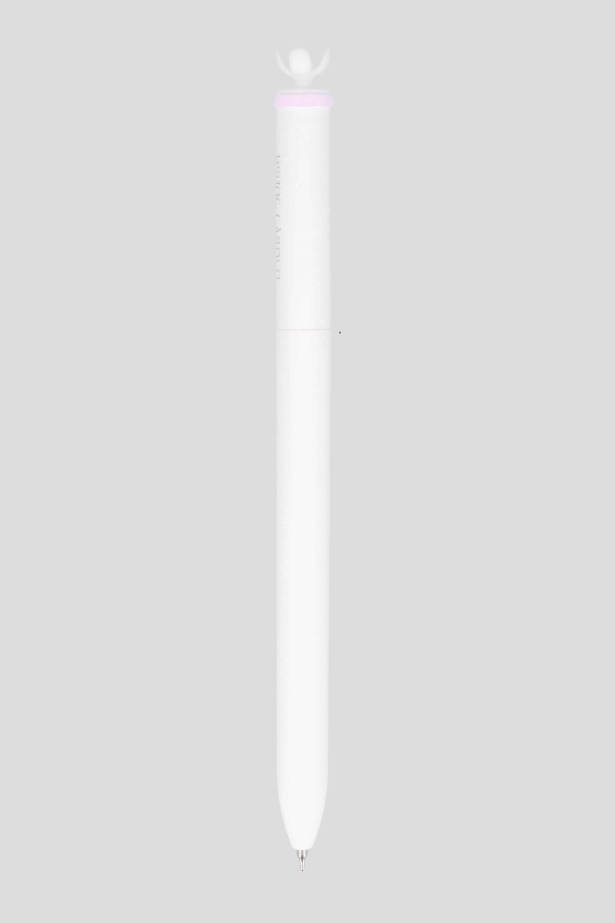 Pluma flor con movimiento BLANCO