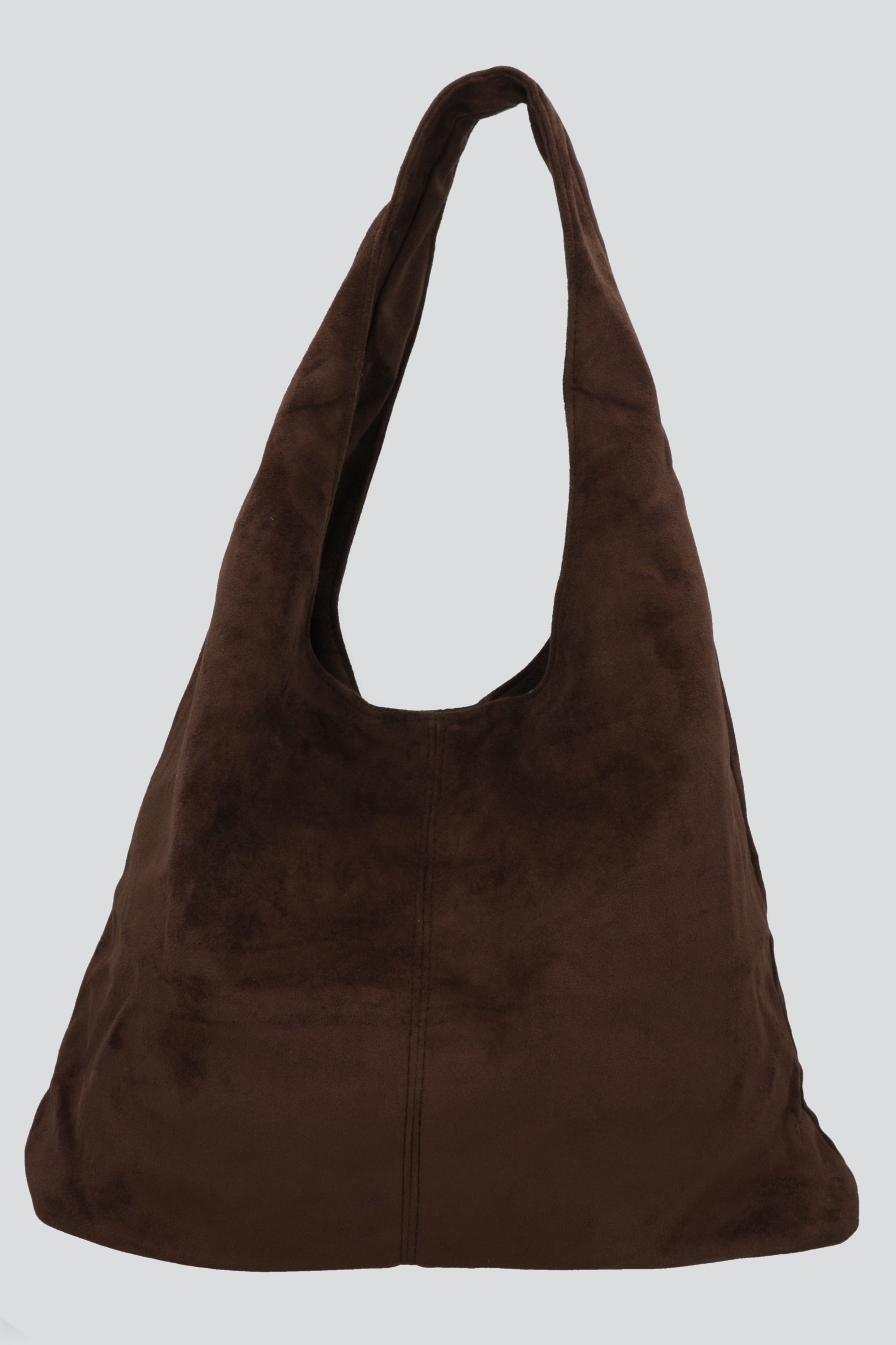 Bolsa hobo slouchy gamucina CHOCOLATE