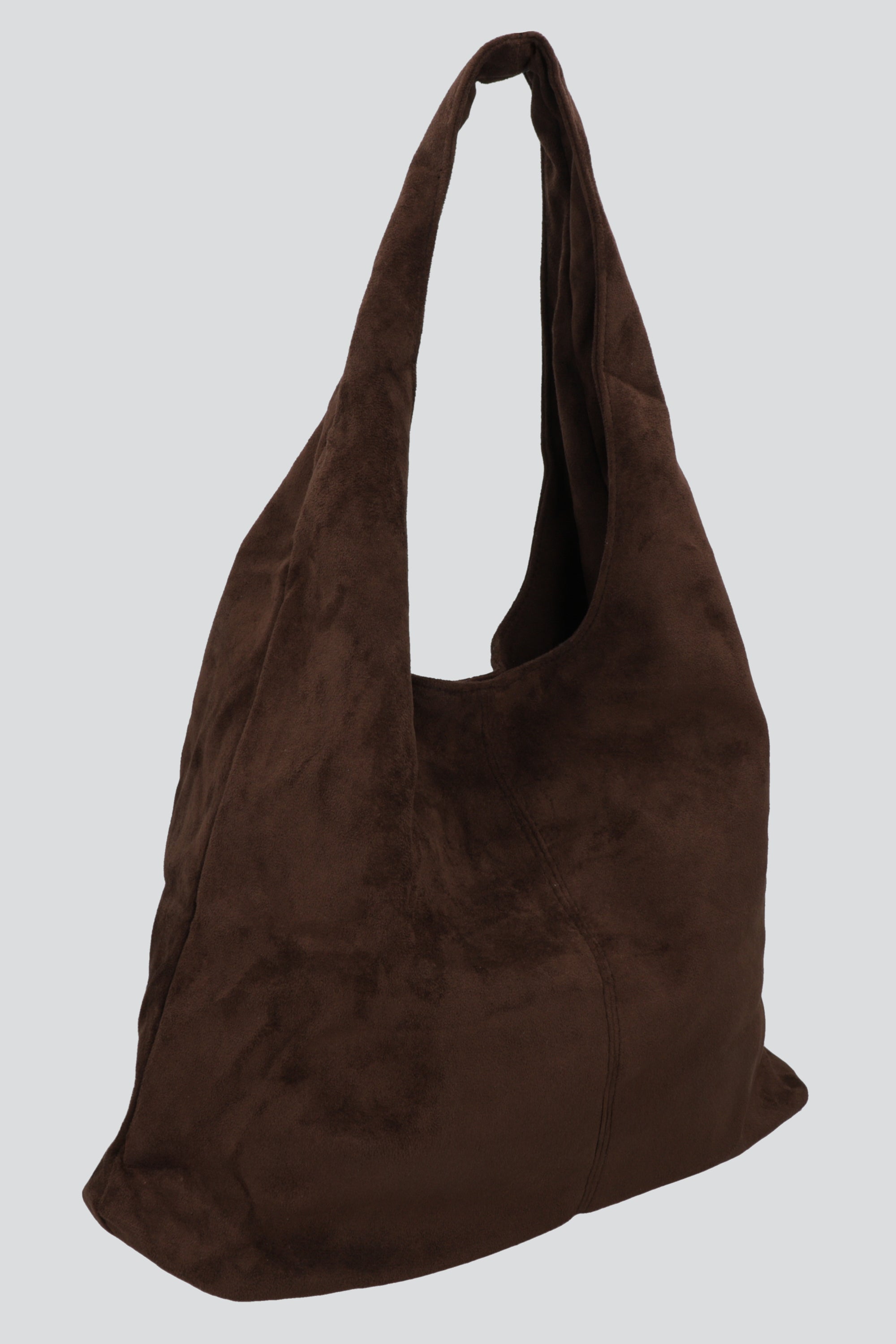 Bolsa hobo slouchy gamucina CHOCOLATE