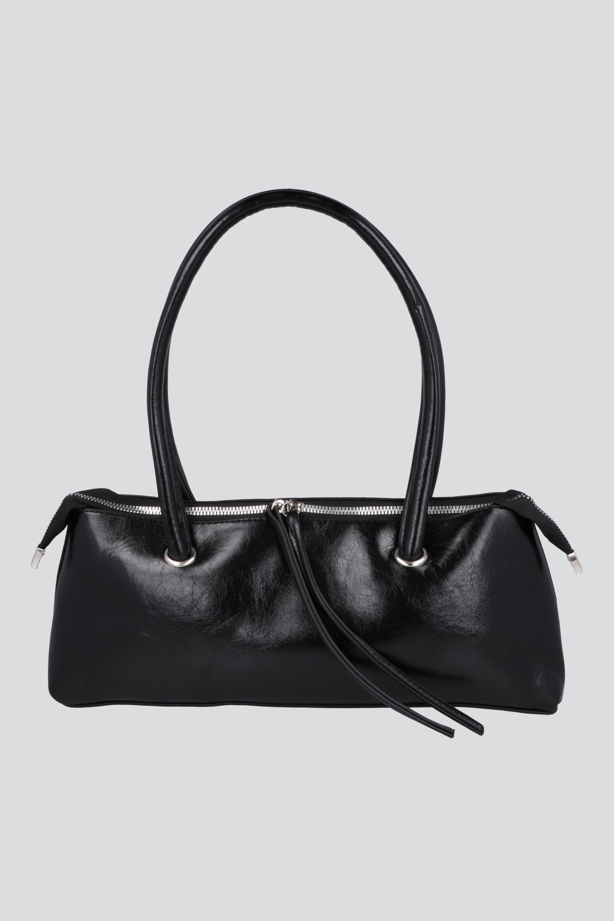 Bolsa baguette larga charol NEGRO