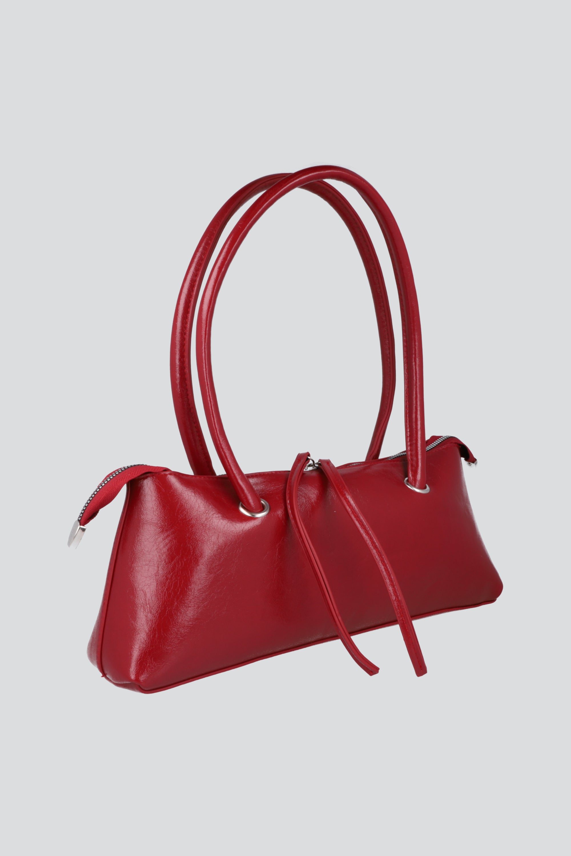 Bolsa baguette larga charol VINO
