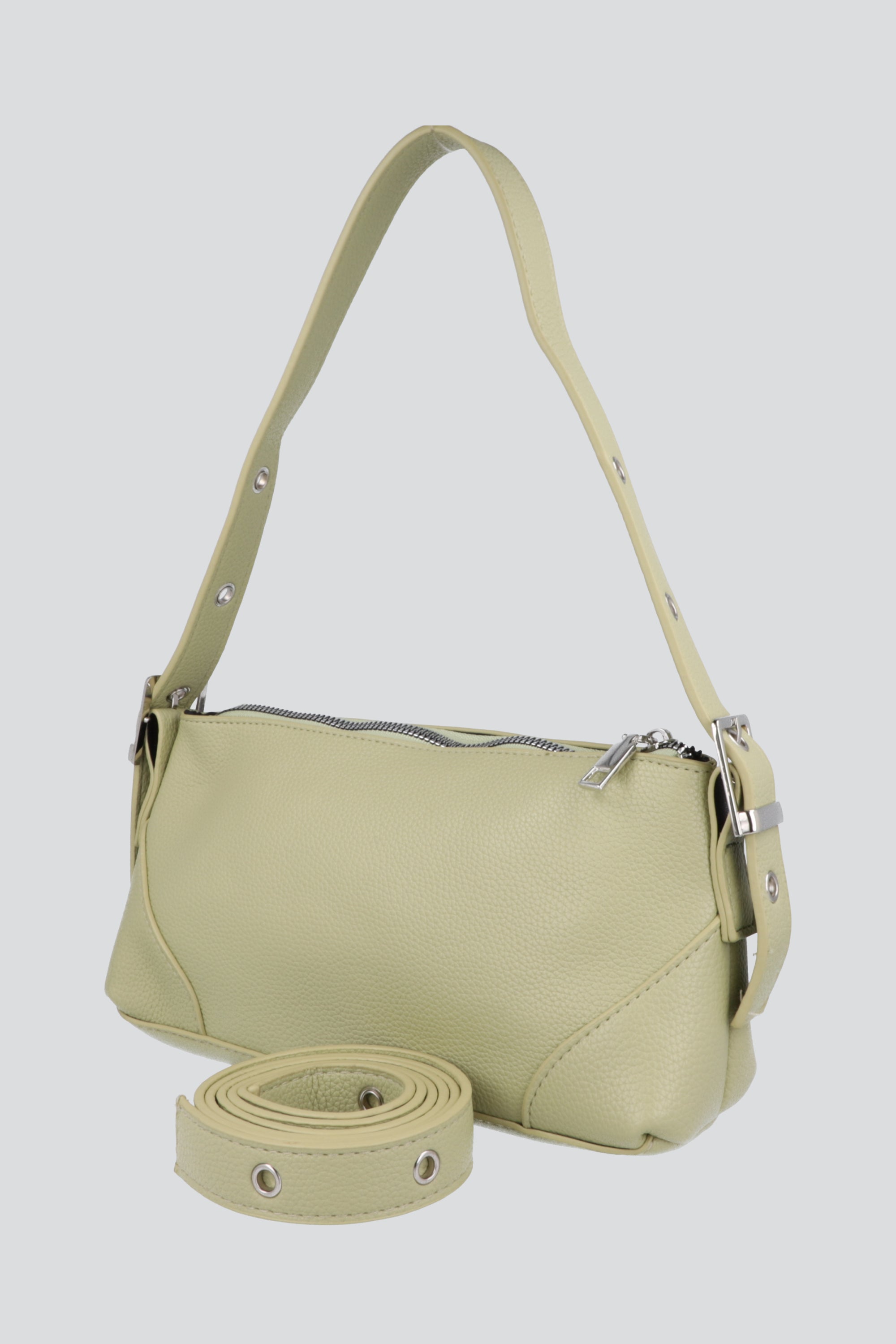 Bolsa shoulder deslavada VERDE