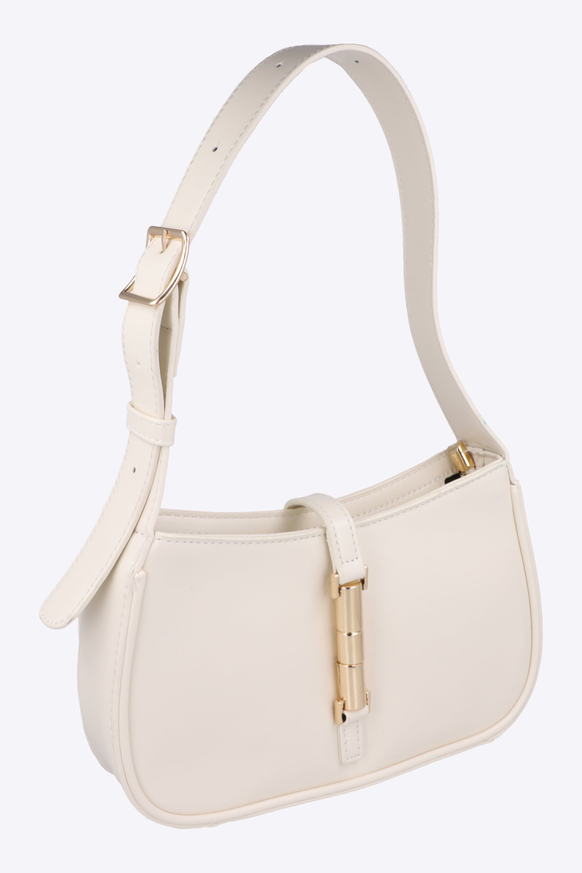 Bolsa shoulder estructurada hebilla larga