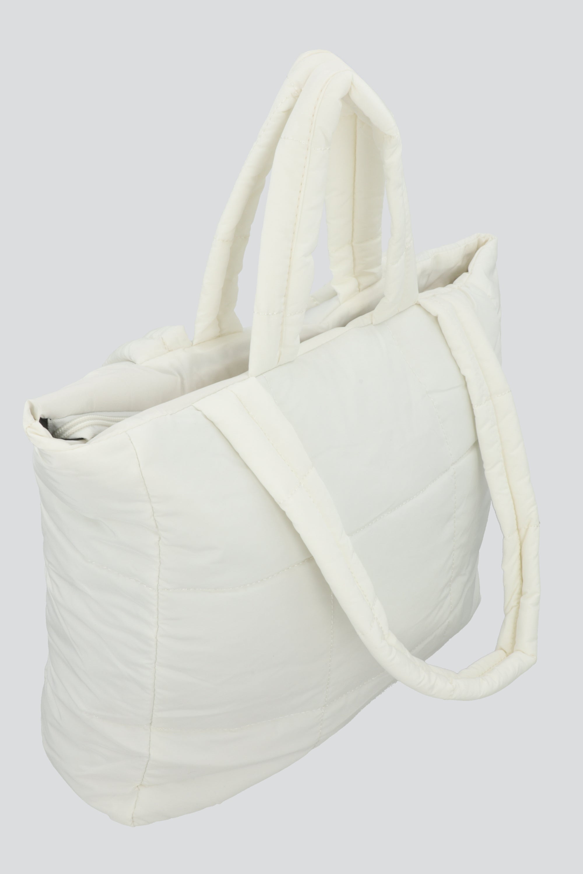 Bolsa mega tote nylon capitonada HUESO