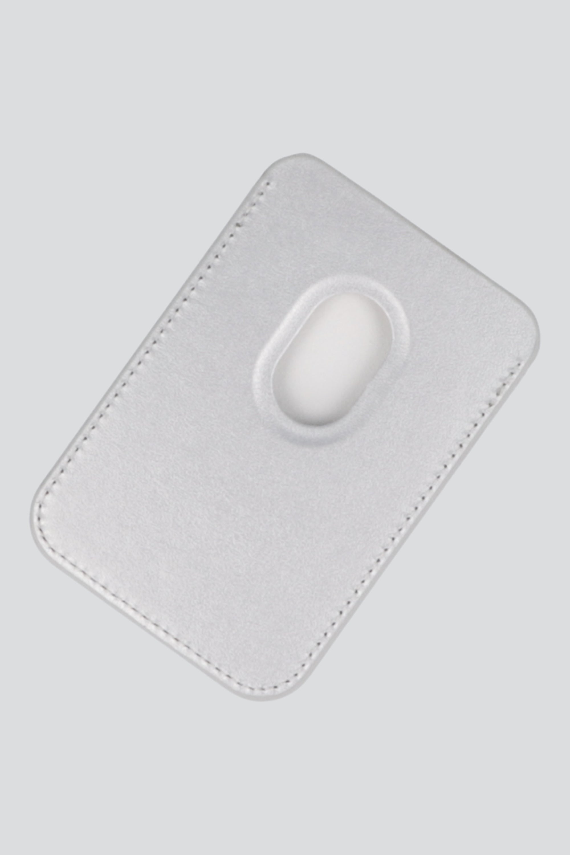 Tarjetero magnético para cel estampado PLATA