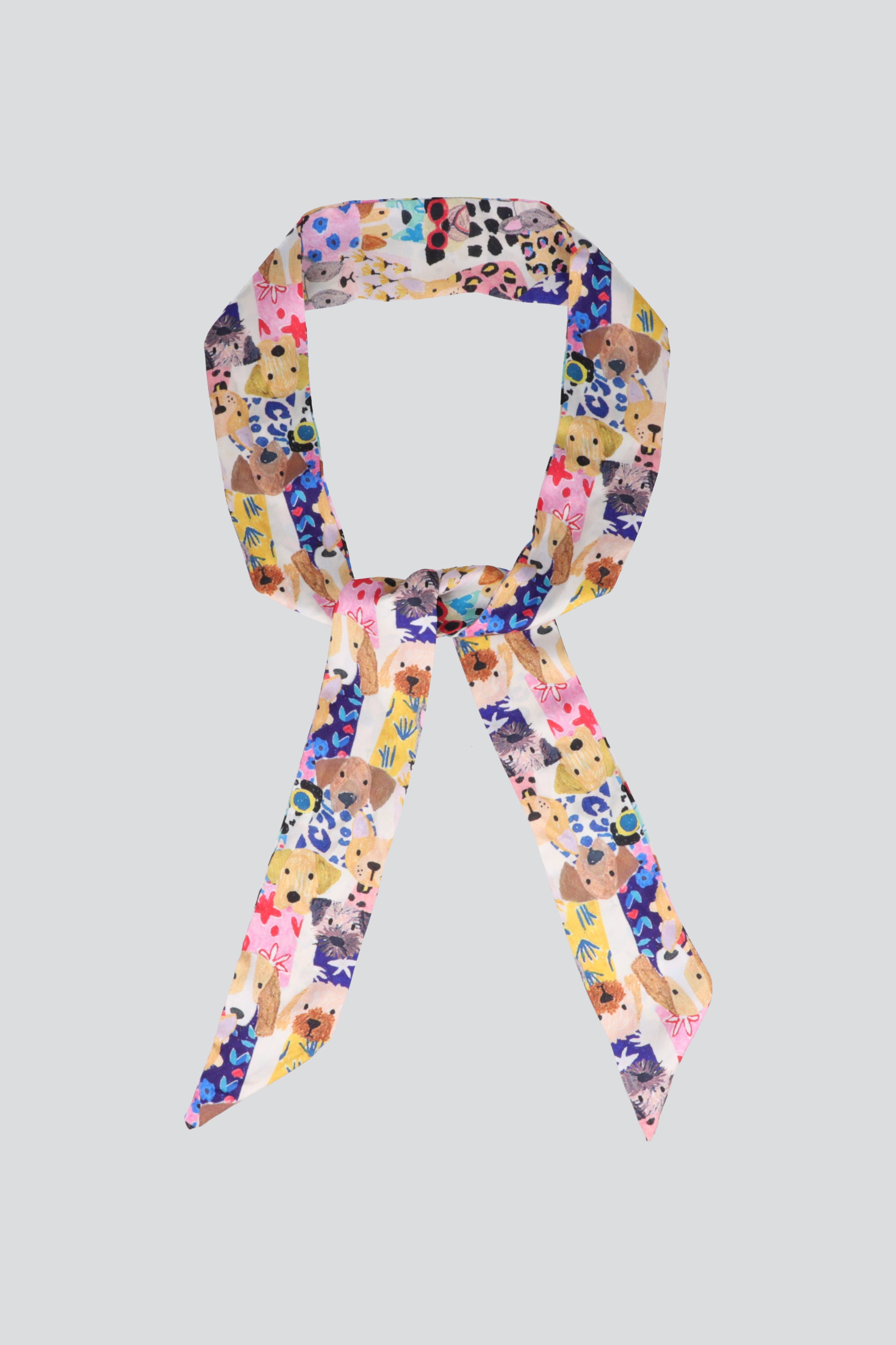 Pañuelo slim print perritos MULTICOLOR