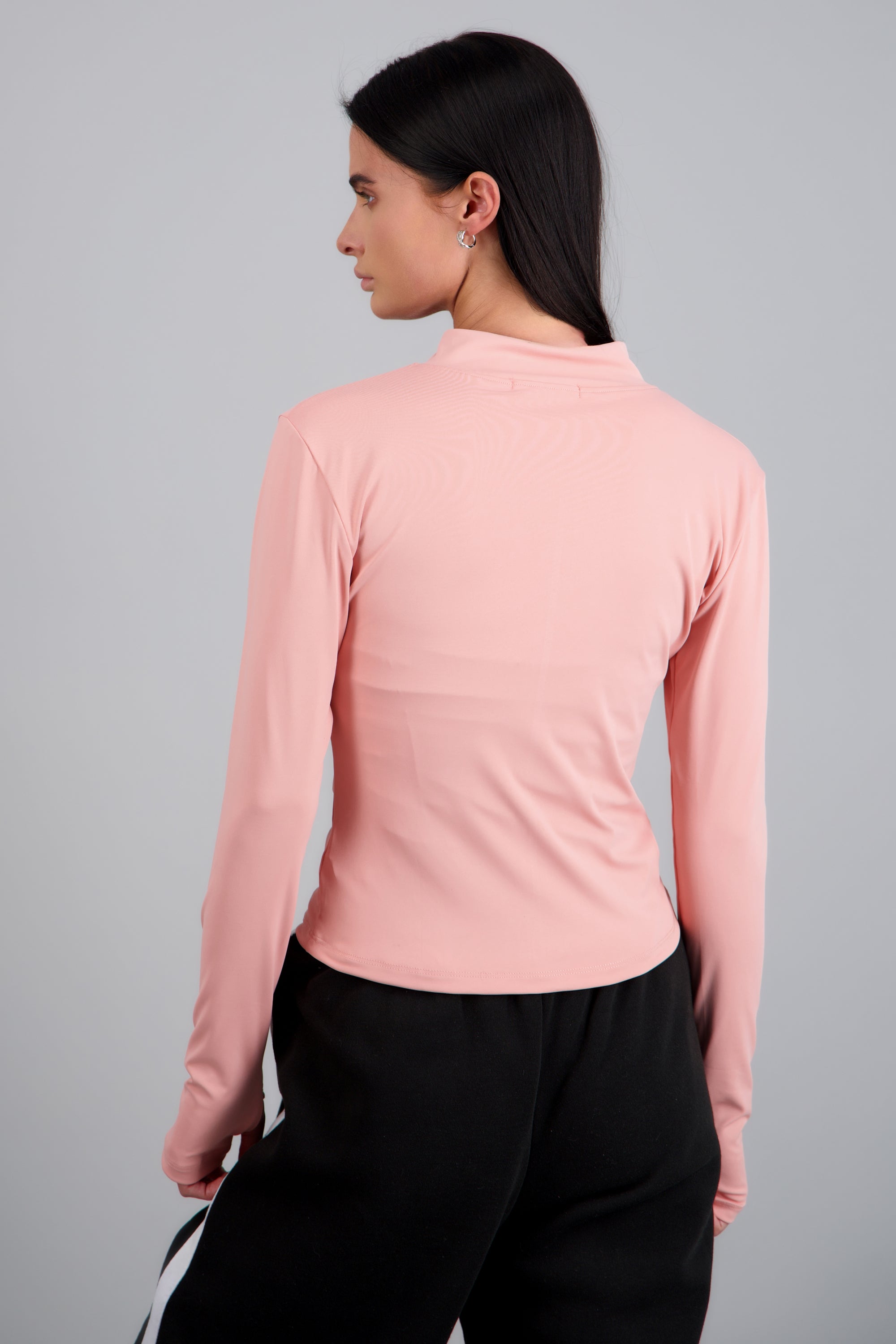 Chamarra que define cuerpo sport ROSA