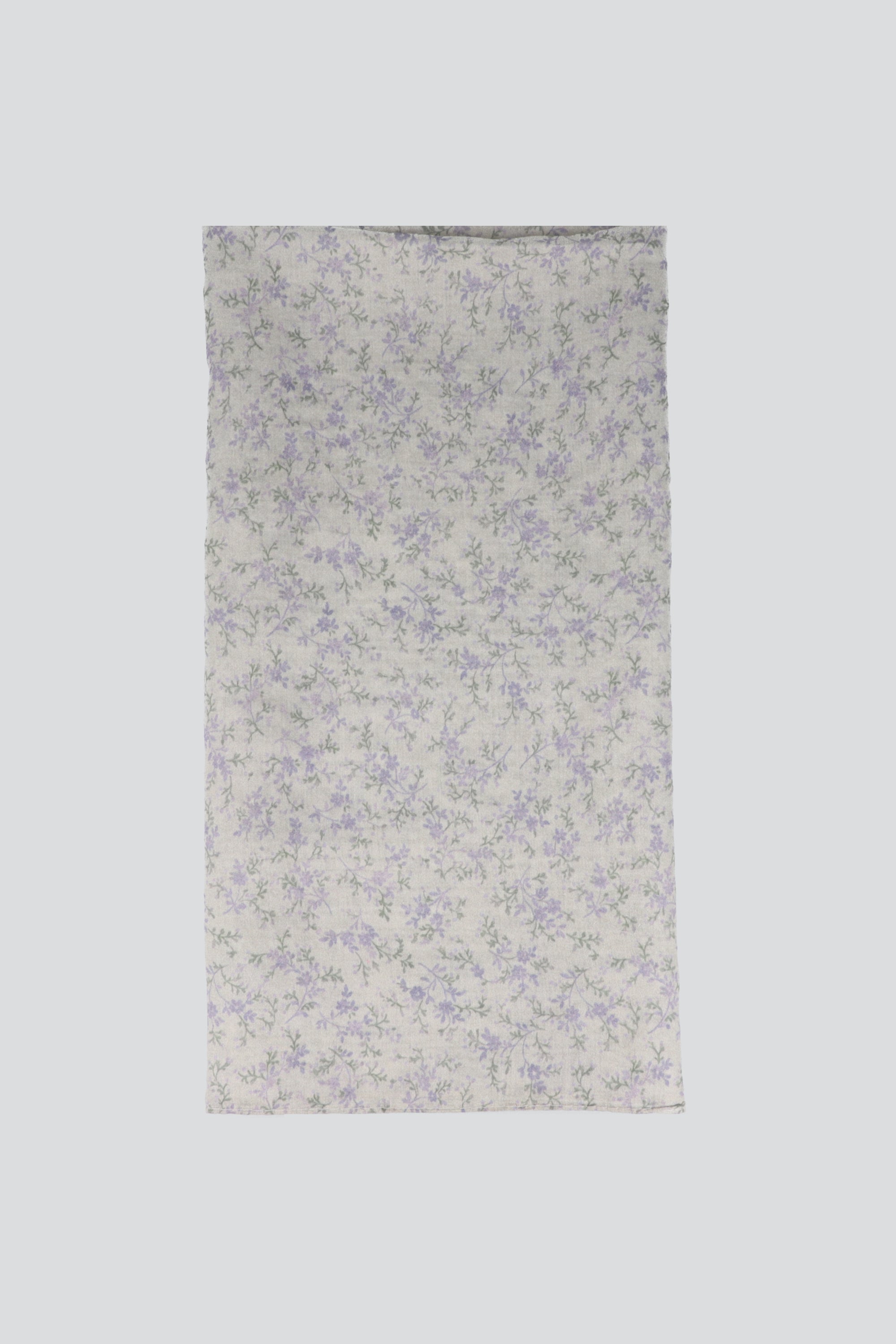 Pañuelo algodón mini flores BEIGE