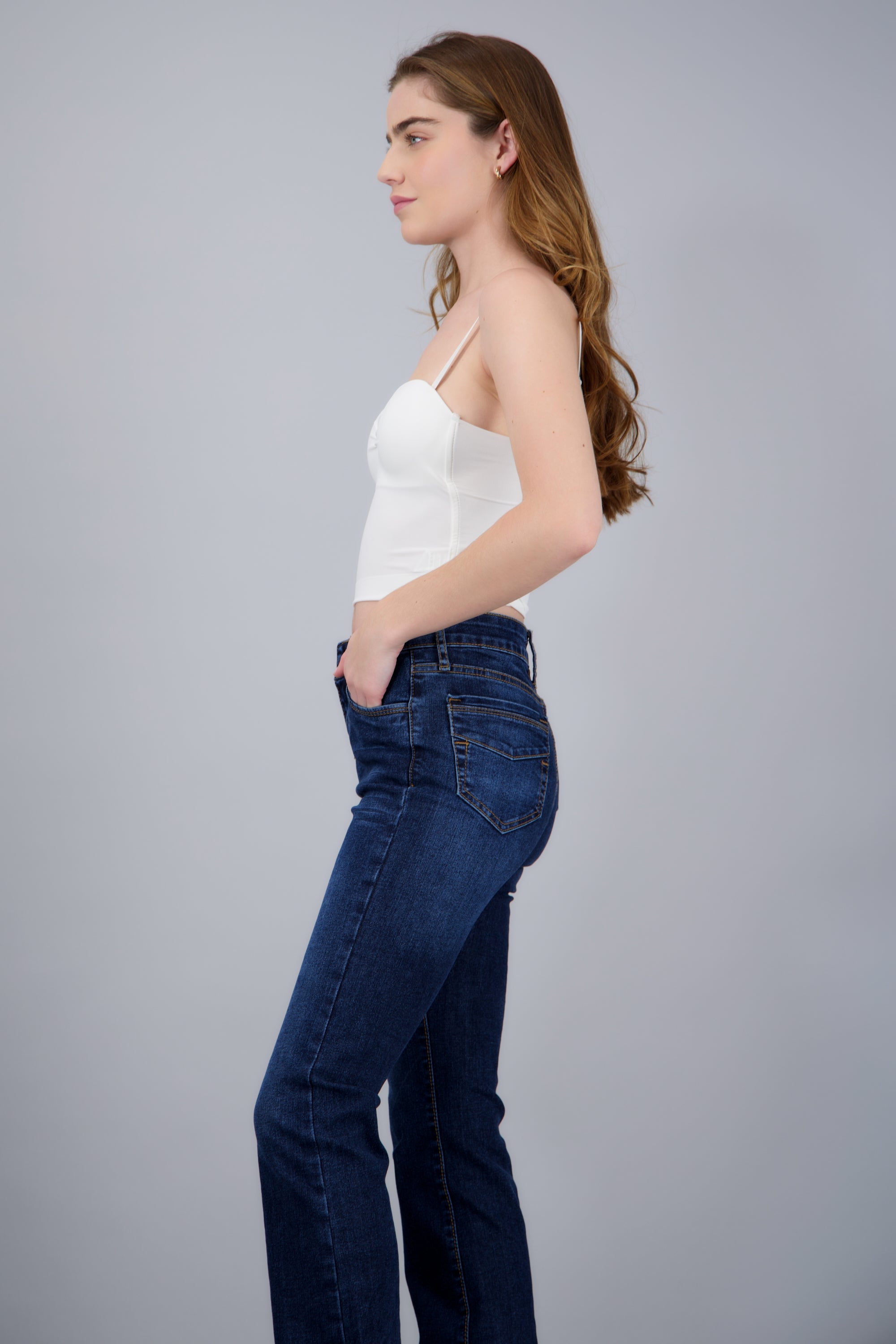 Crop top tirantes copas BLANCO