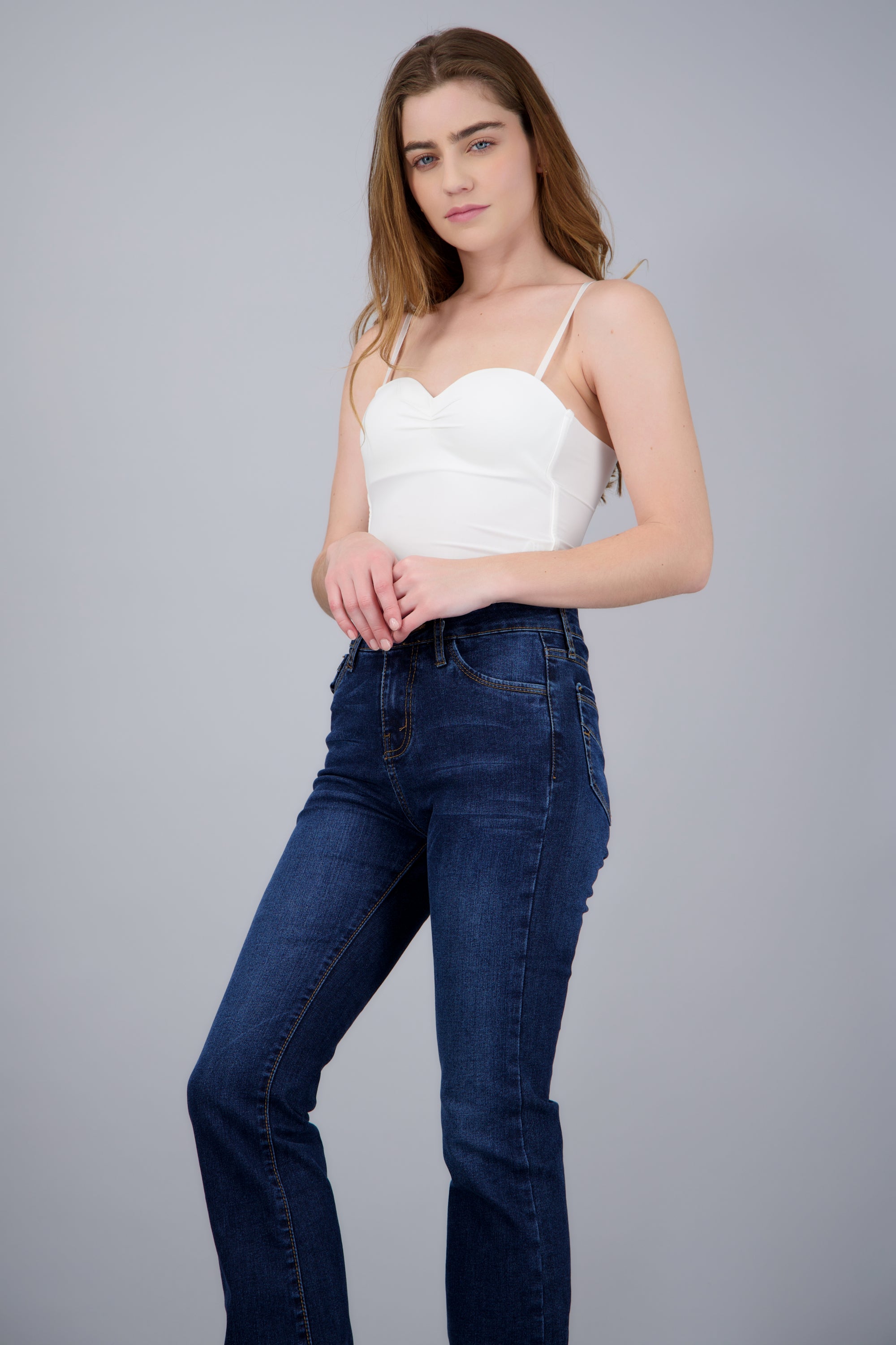 Crop top tirantes copas BLANCO