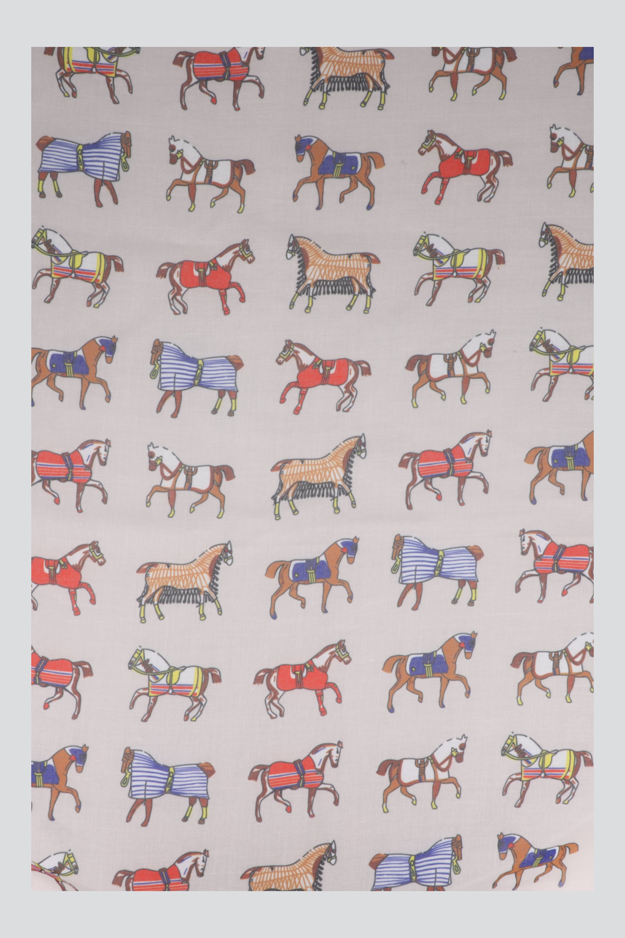 Pañuelo print caballos KHAKI