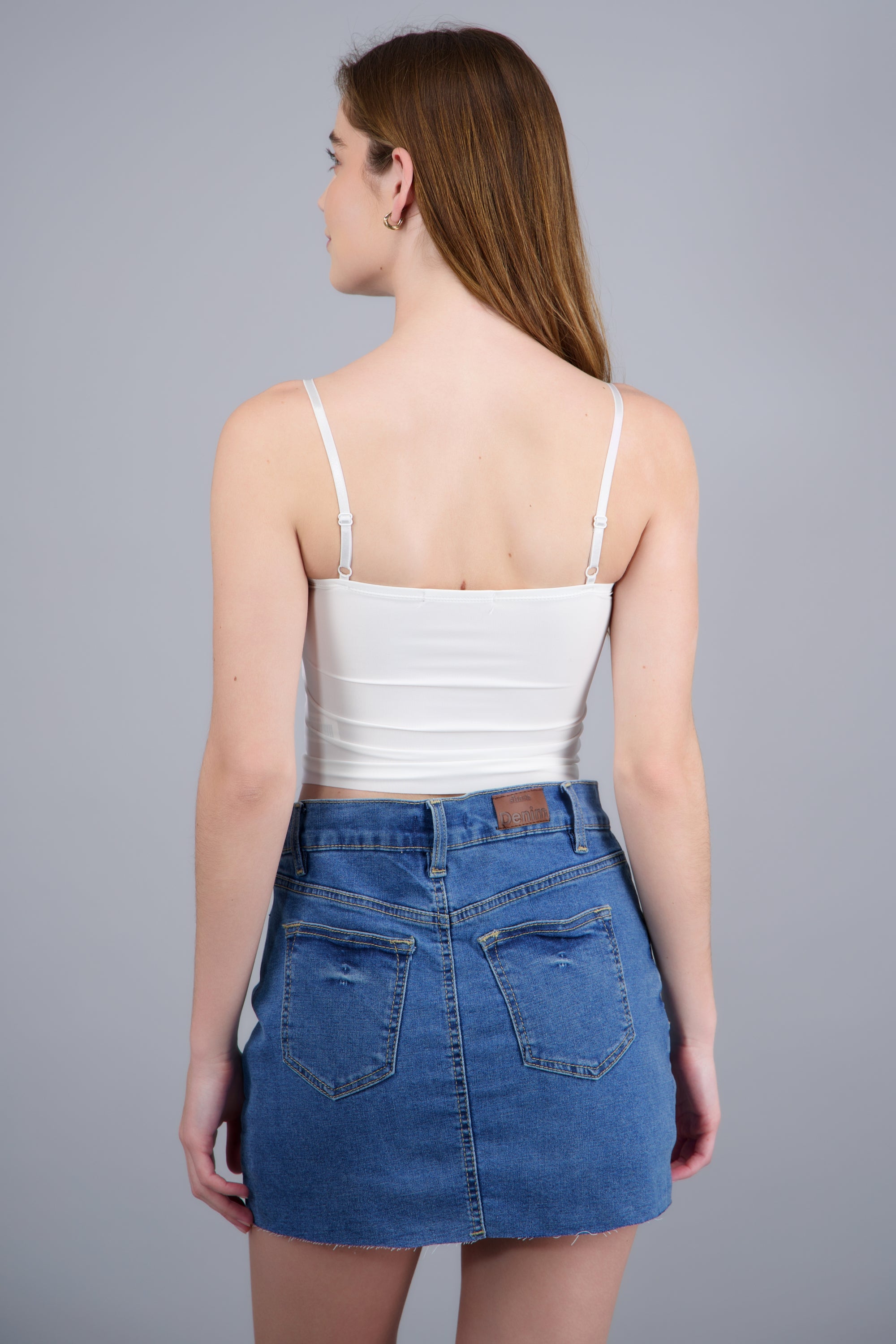 Top tirantes ajustables con copas BLANCO