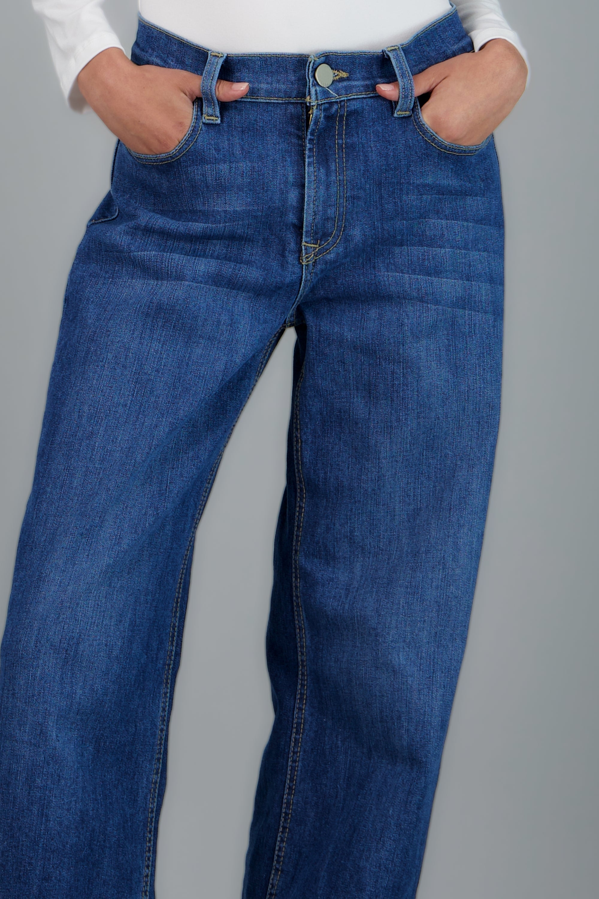 Jeans wide leg regular MEDIUM WASH