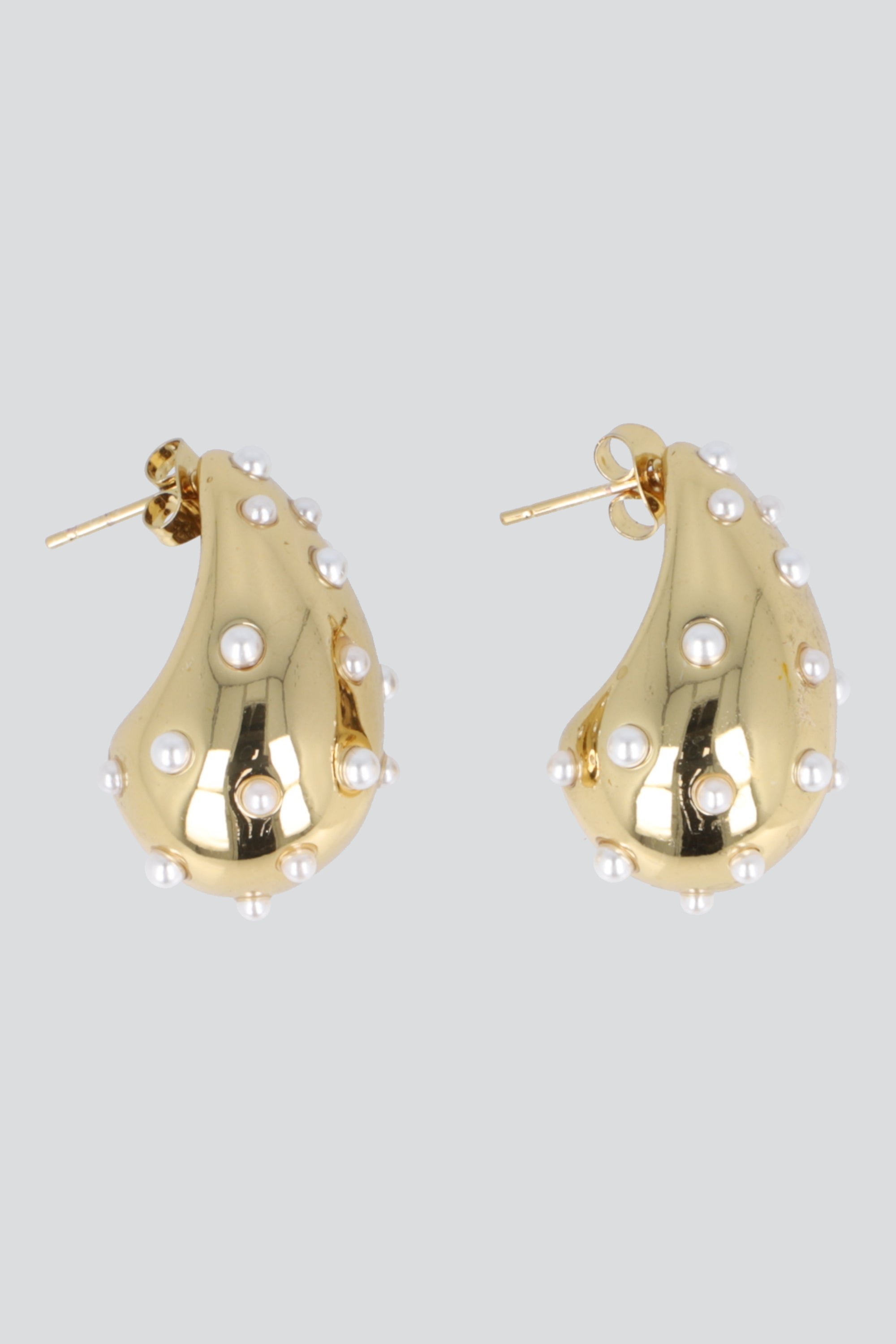 Aretes gota incrustaciones ORO